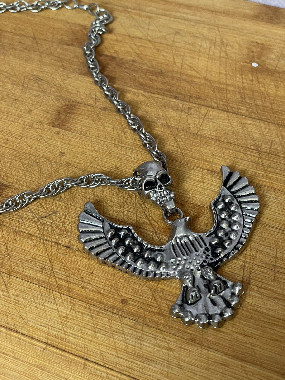 Japanese Brand × Vintage Avant garde Chrome Hearts style Y2K Skull chain necklace Size ONE SIZE - 2 Thumbnail