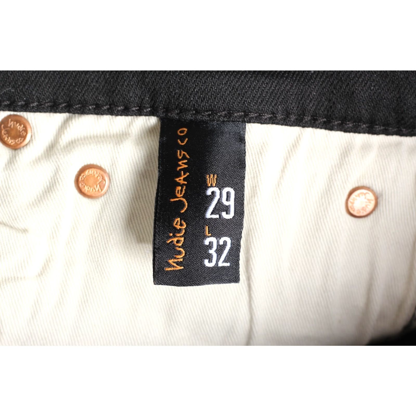 Nudie Jeans NUDIE JEANS Slim Skinny Jeans Men 29/32 Black DZ8025 Tight Terry Everblack 5-Pocket Denim Elastaan Cotton Zip Rise Mid 10-12in W29 L32 Size US 29 - 6 Thumbnail