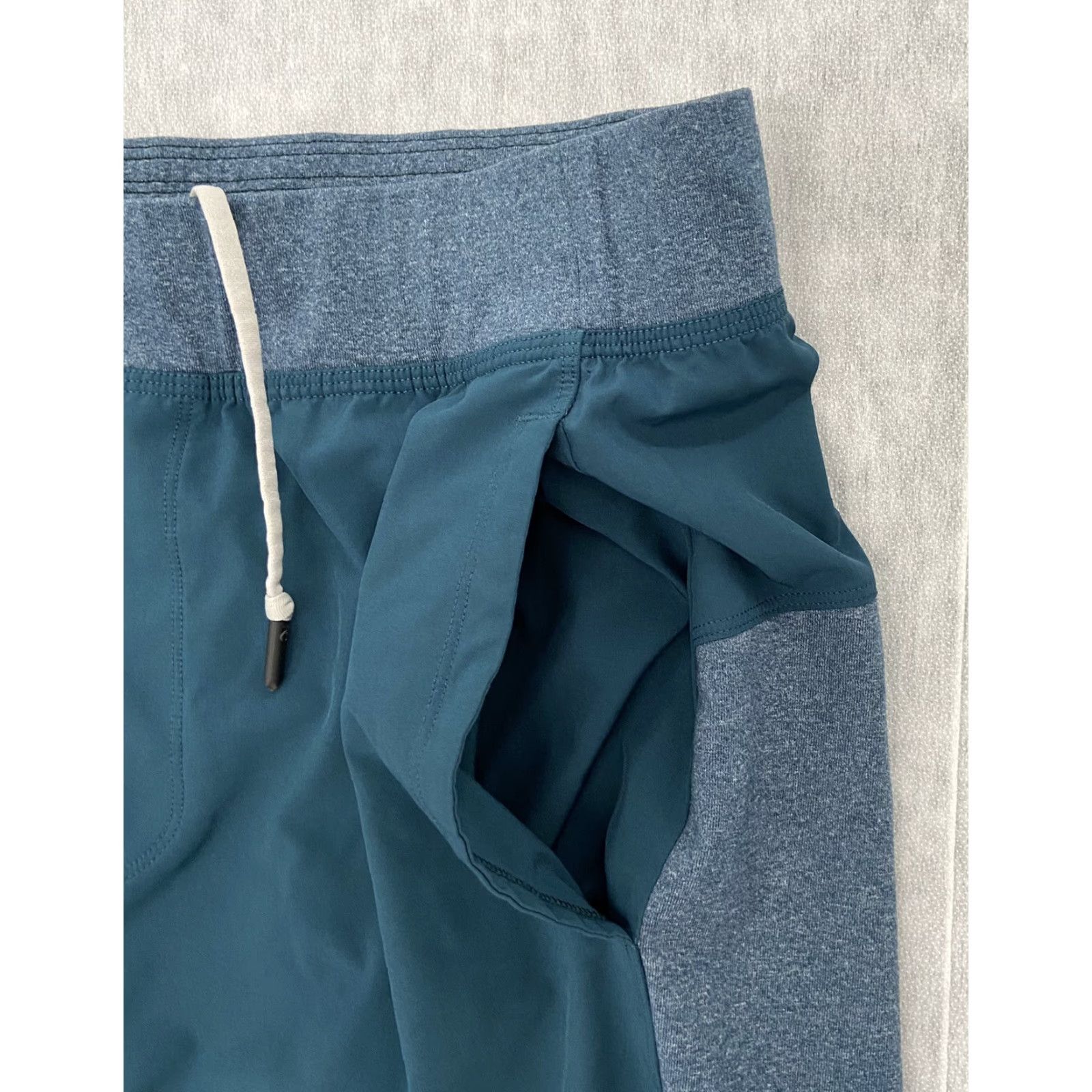 Lululemon VINTAGE Lululemon Mens Shorts Adult Large Activewear Aegean Blue Athletic Pockets Size US 33 - 4 Thumbnail