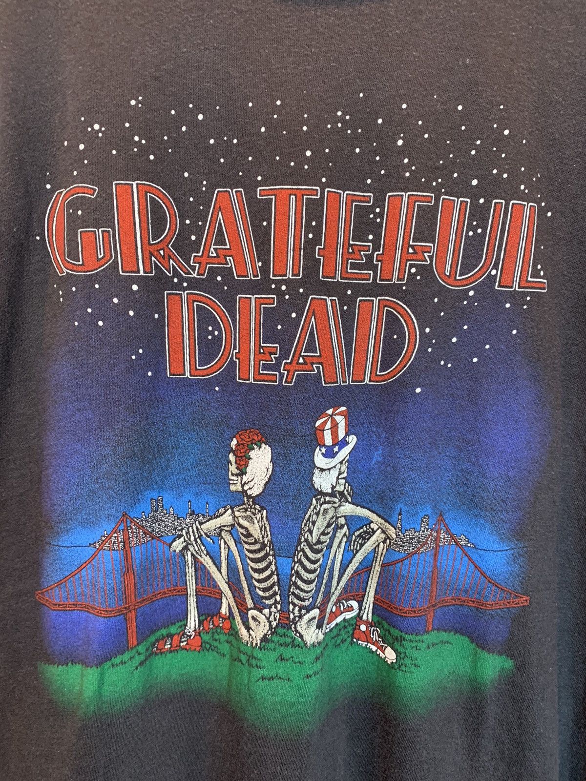 Band Tees × Grateful Dead × Vintage *RARE* Vintage 1980 Grateful Dead Golden Gate New York Shirt Size US L / EU 52-54 / 3 - 3 Thumbnail
