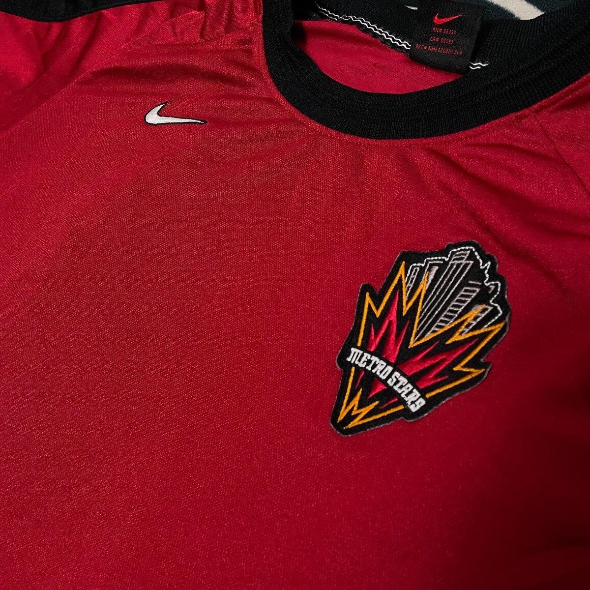 Nike Jersey t-shirt new york metrostars 1997 1998 Vintage Nike Size US L / EU 52-54 / 3 - 4 Thumbnail