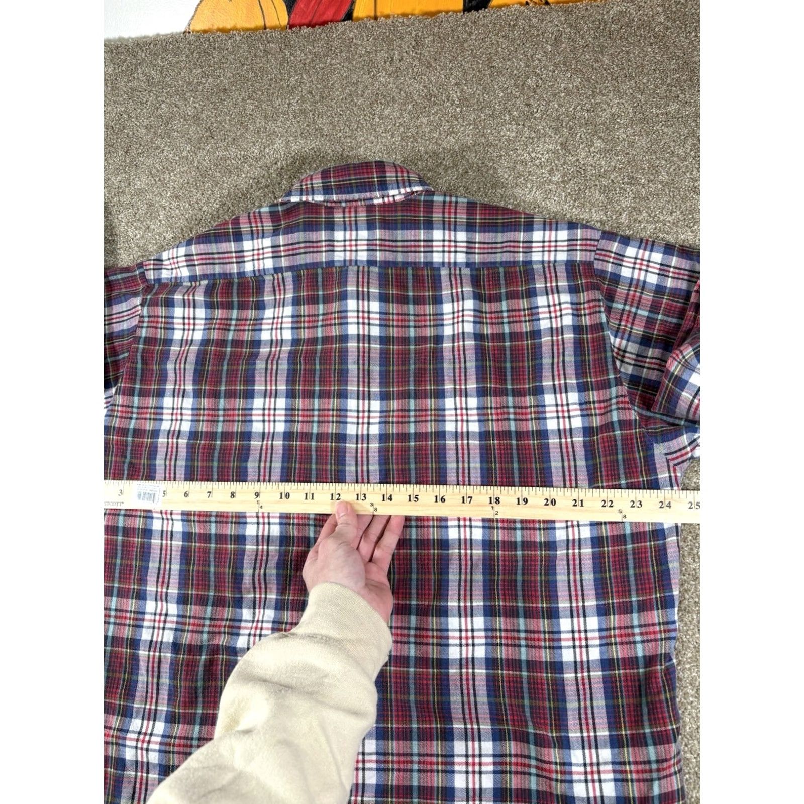 Vintage VINTAGE Erday’s Geneva ILL Red Plaid Long Sleeve Flannel 100% Cotton • Size XL Men Shirt Red Plaid Long Sleeve Button-Up Size US XL / EU 56 / 4 - 7 Thumbnail