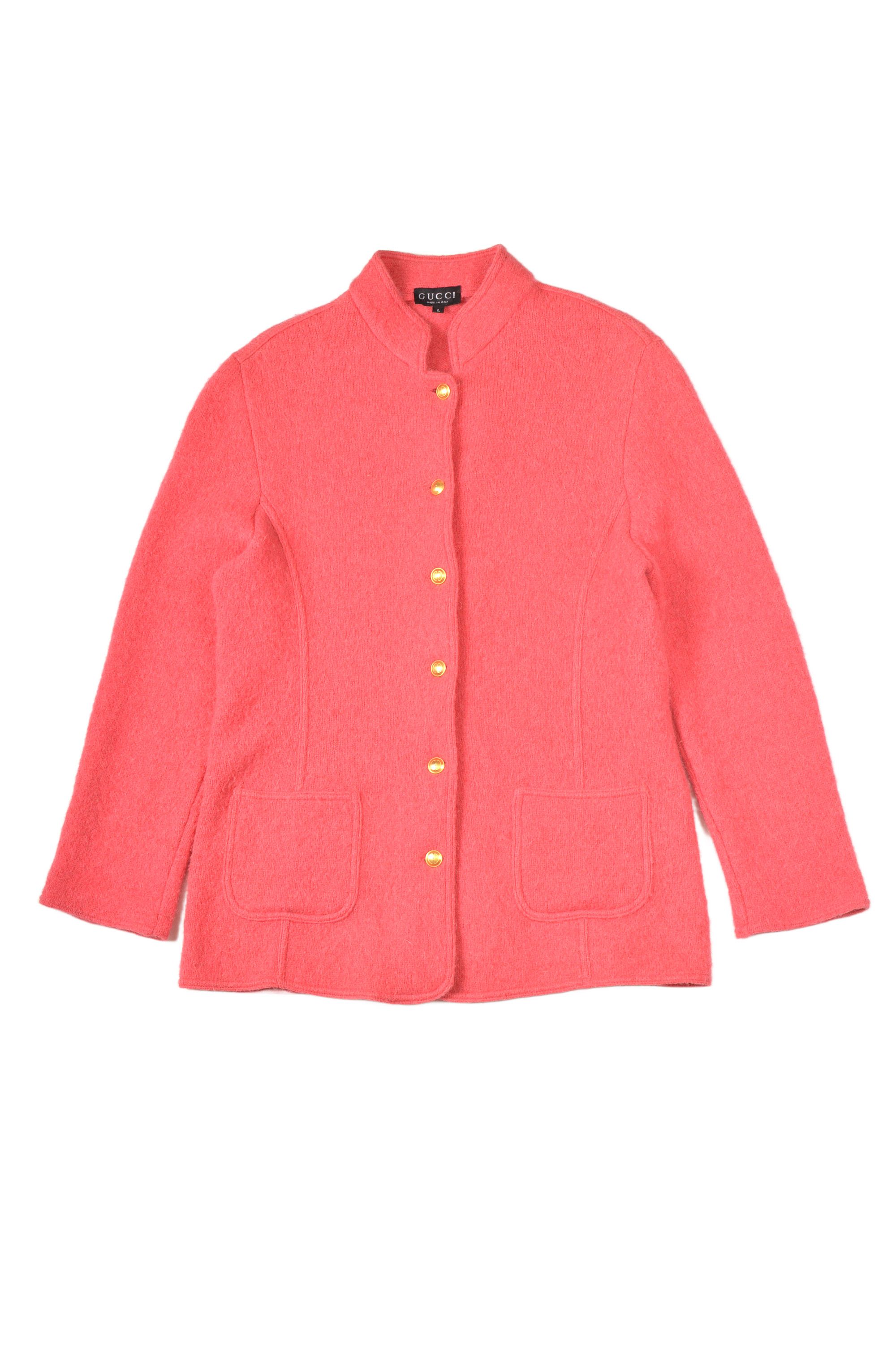 Gucci Gucci Tom Ford Era Vintage W s Pink Alpaca Wool Cardigan Grailed