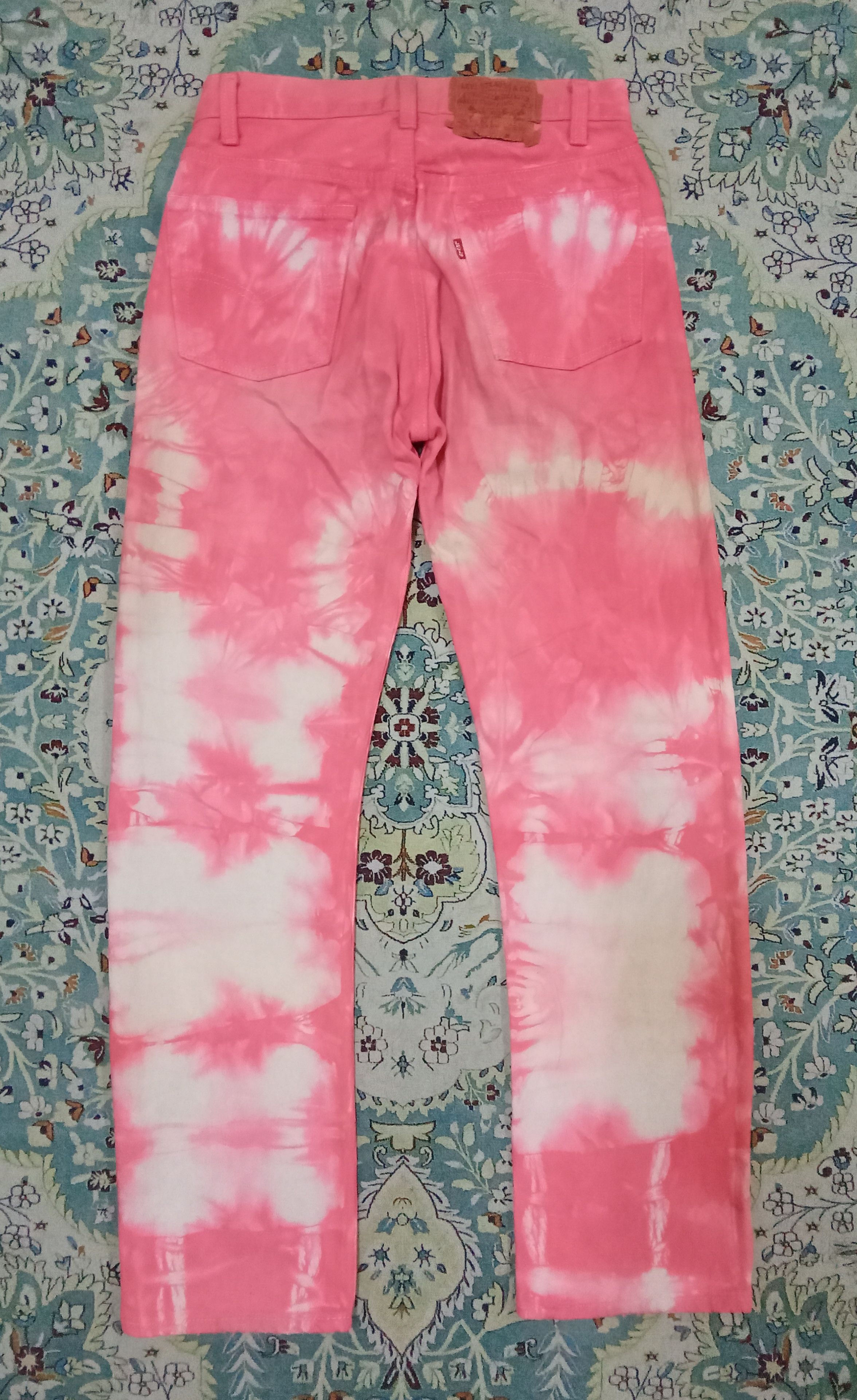 Levi's Vintage Levi's 501 Rare Tie Dye Jeans Size US 29 - 2 Thumbnail