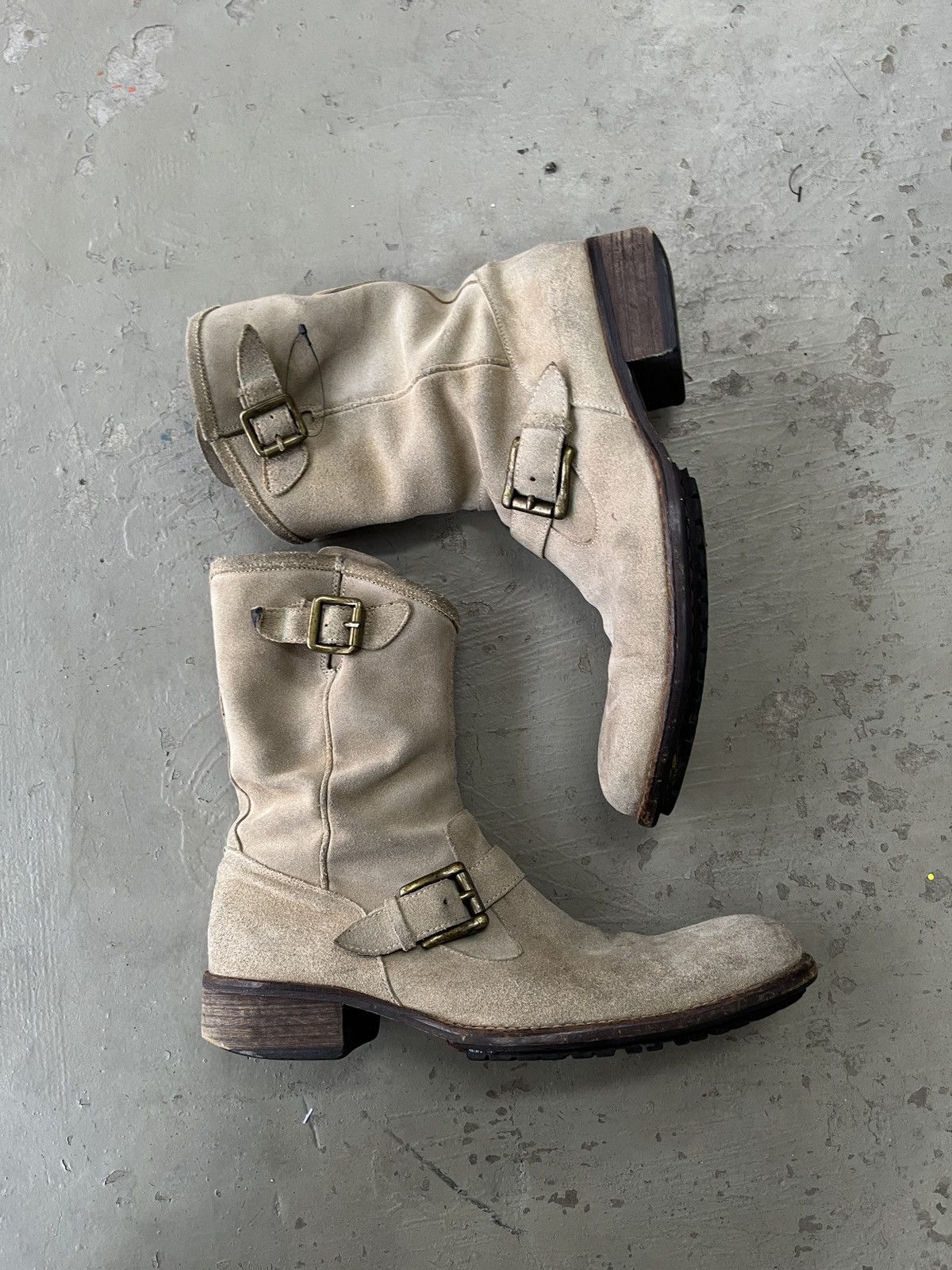 Alfredo bannister side zip white boots Alfredo bannister side zip