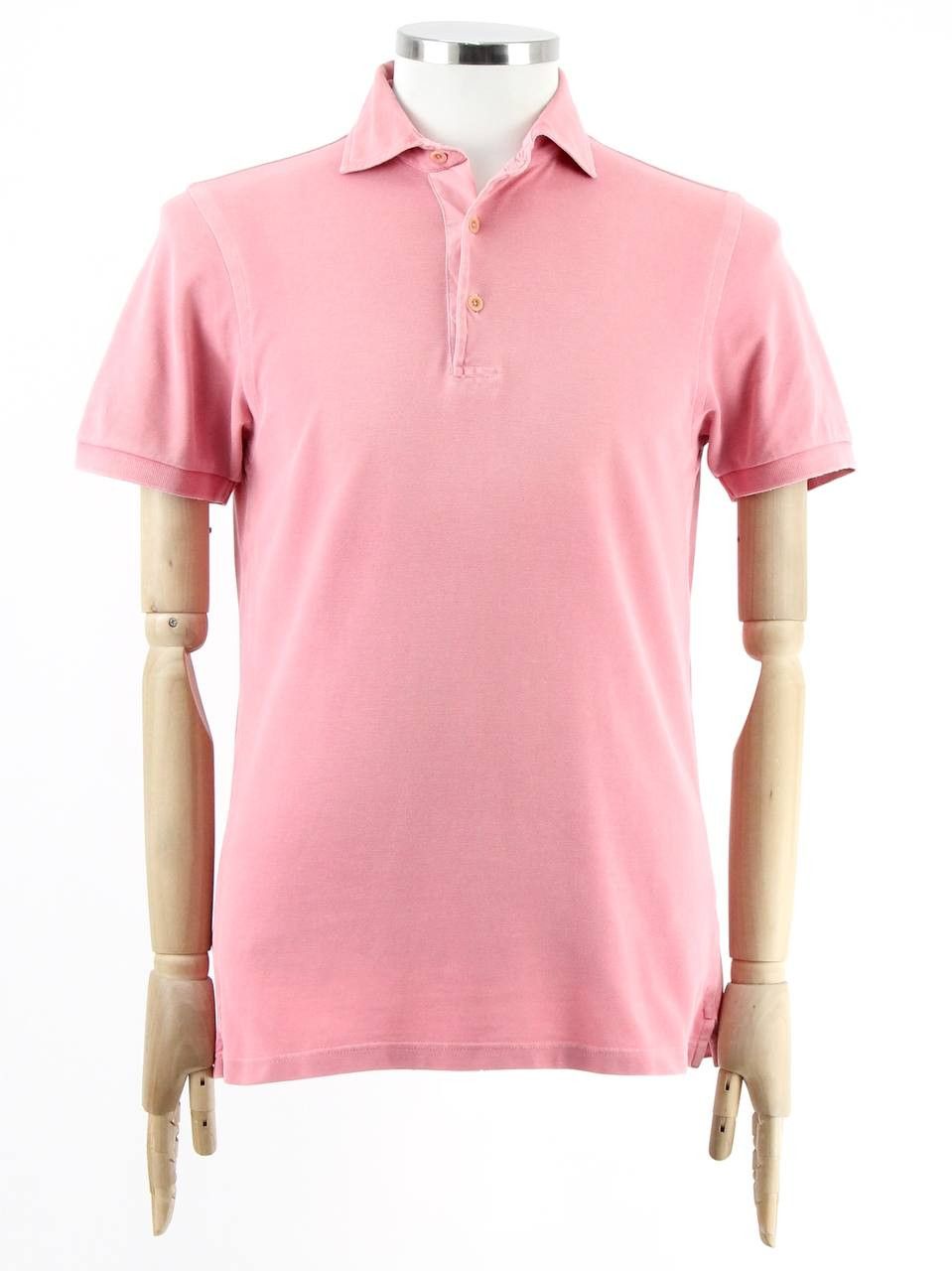 Gran Sasso GRAN SASSO Cotton pink polo shirt Size US M / EU 48-50 / 2 - 1 Thumbnail