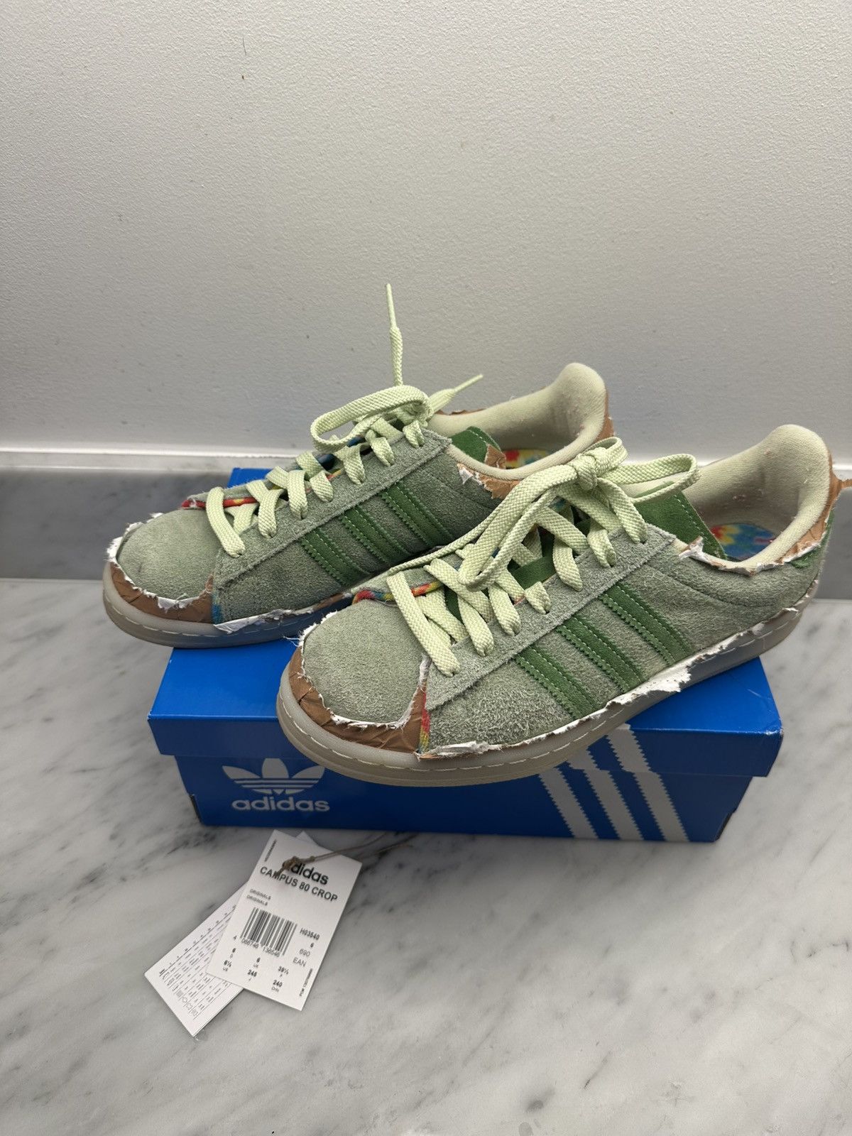 Rare 🔥 adidas 420 crop campus 80 sneakers green shoes