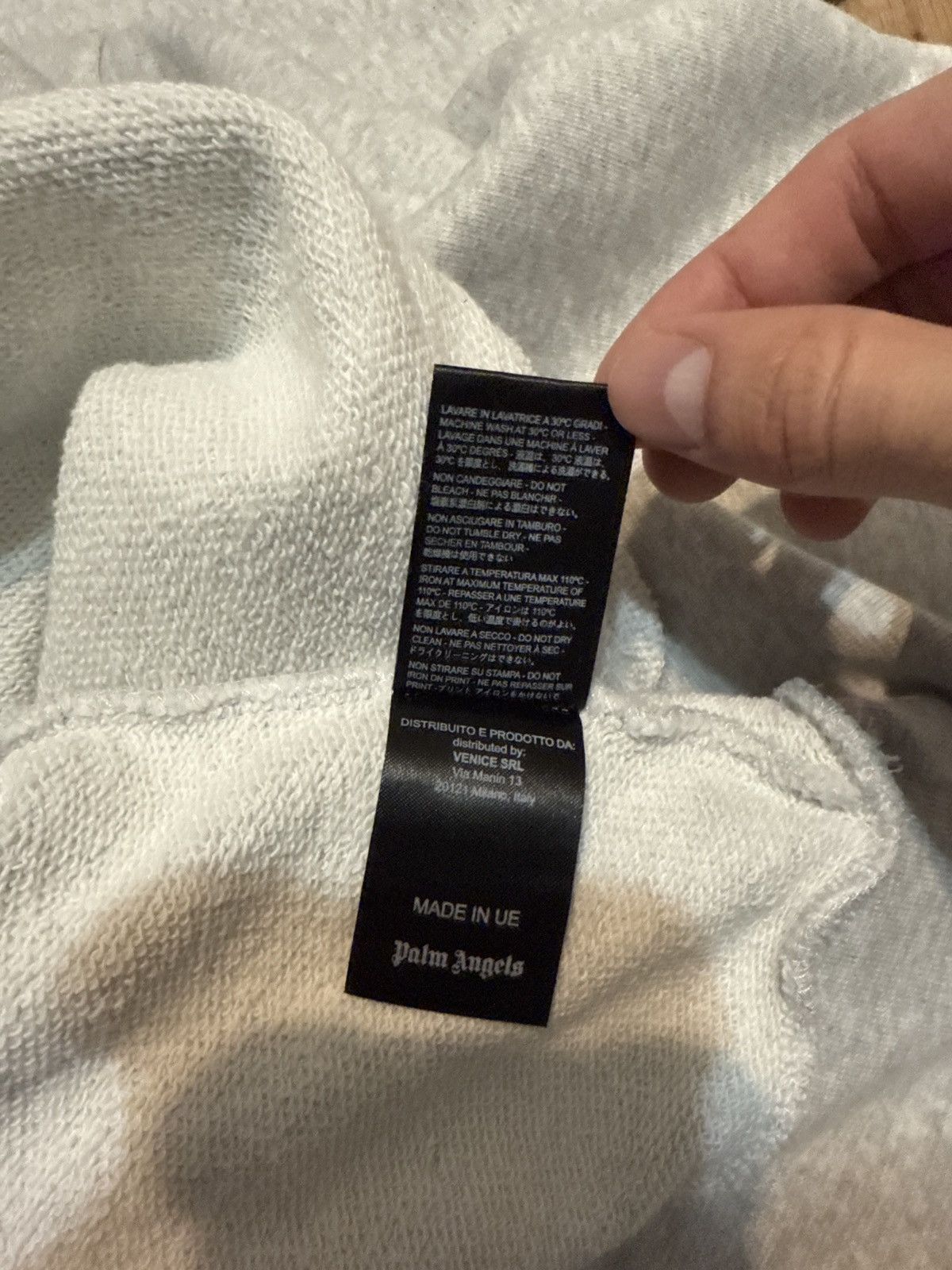 Palm Angels Palm Angels Adios Hoodie Light Grey Size US M / EU 48-50 / 2 - 10 Thumbnail