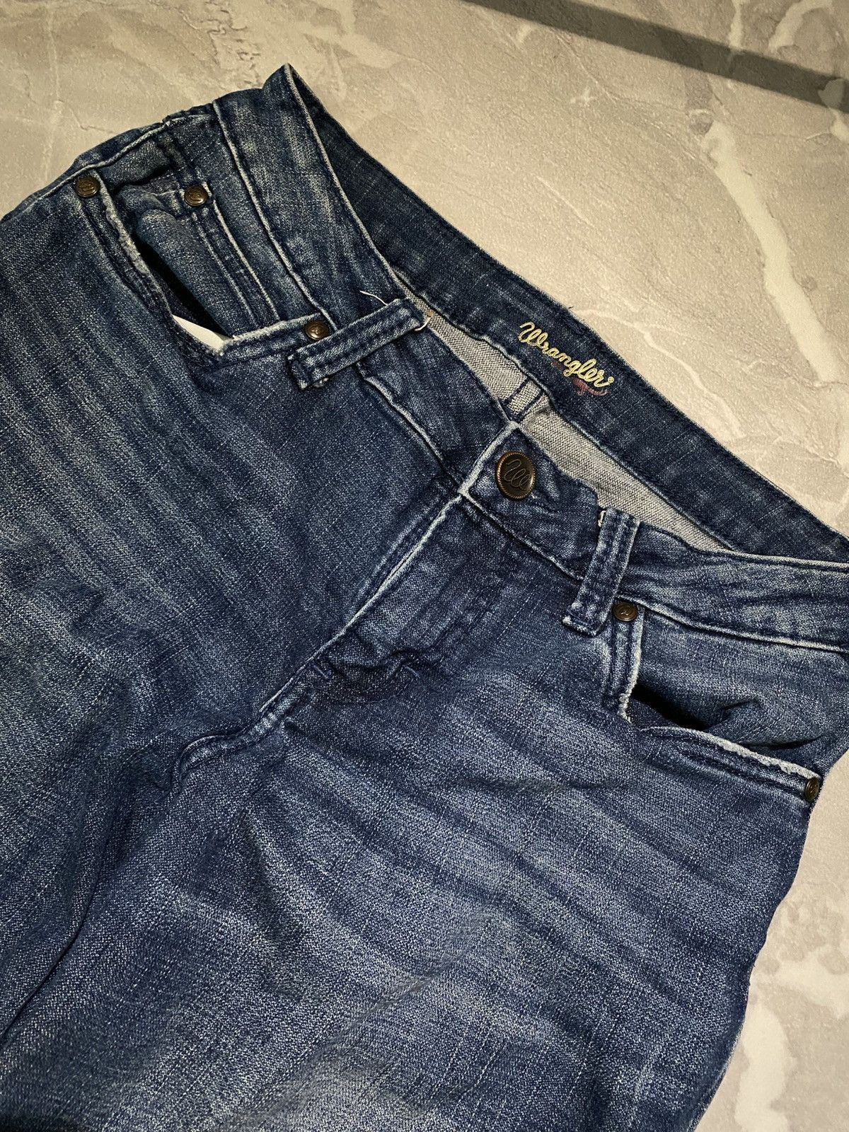 Wrangler Japnese Archive Flared Rare Jean / Washed / Y2K Drip Size US 30 / EU 46 - 2 Thumbnail
