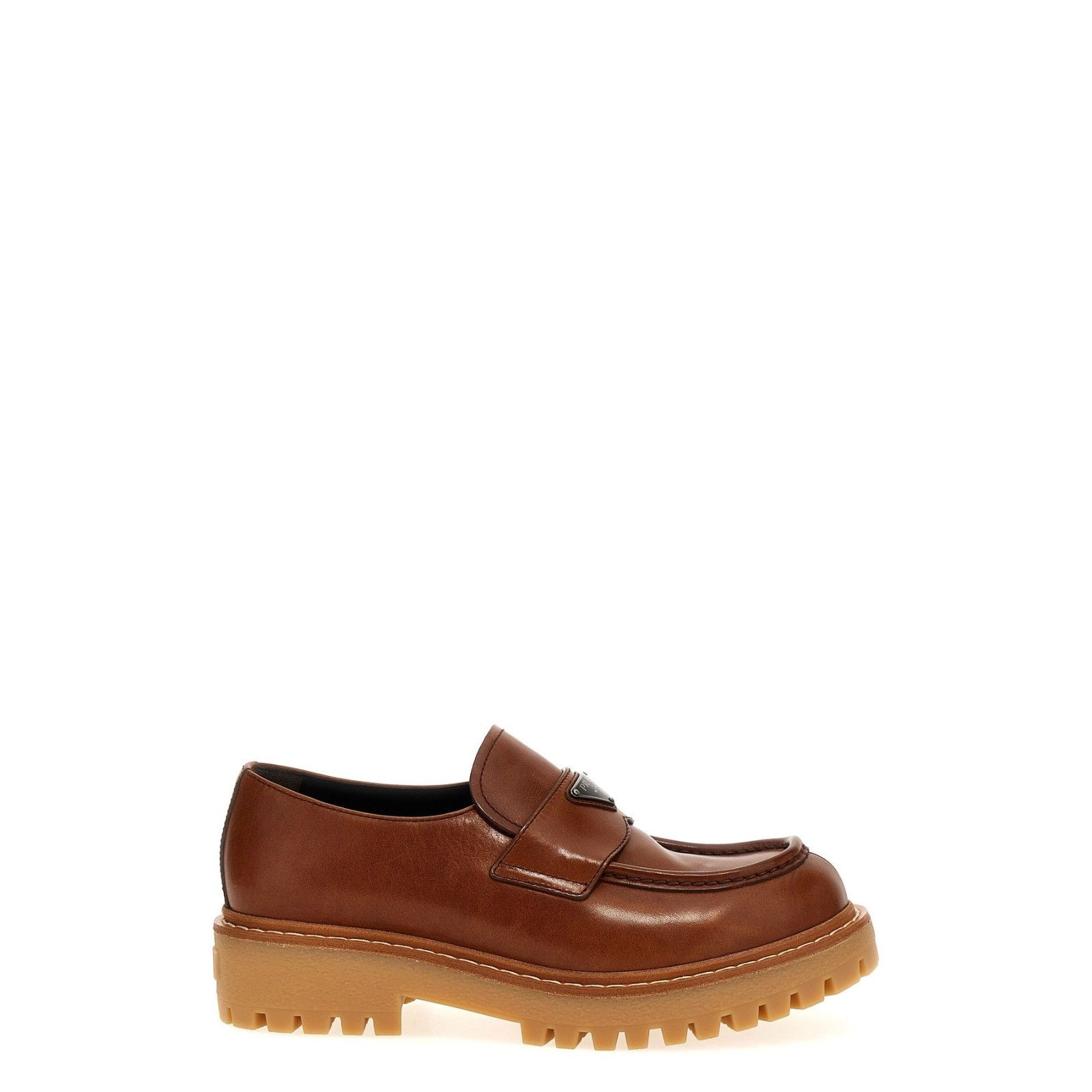 Prada PRADA Double Chocolate Brown Loafers New & Authentic (Men's Size US 7 / EU 40 - 1 Thumbnail