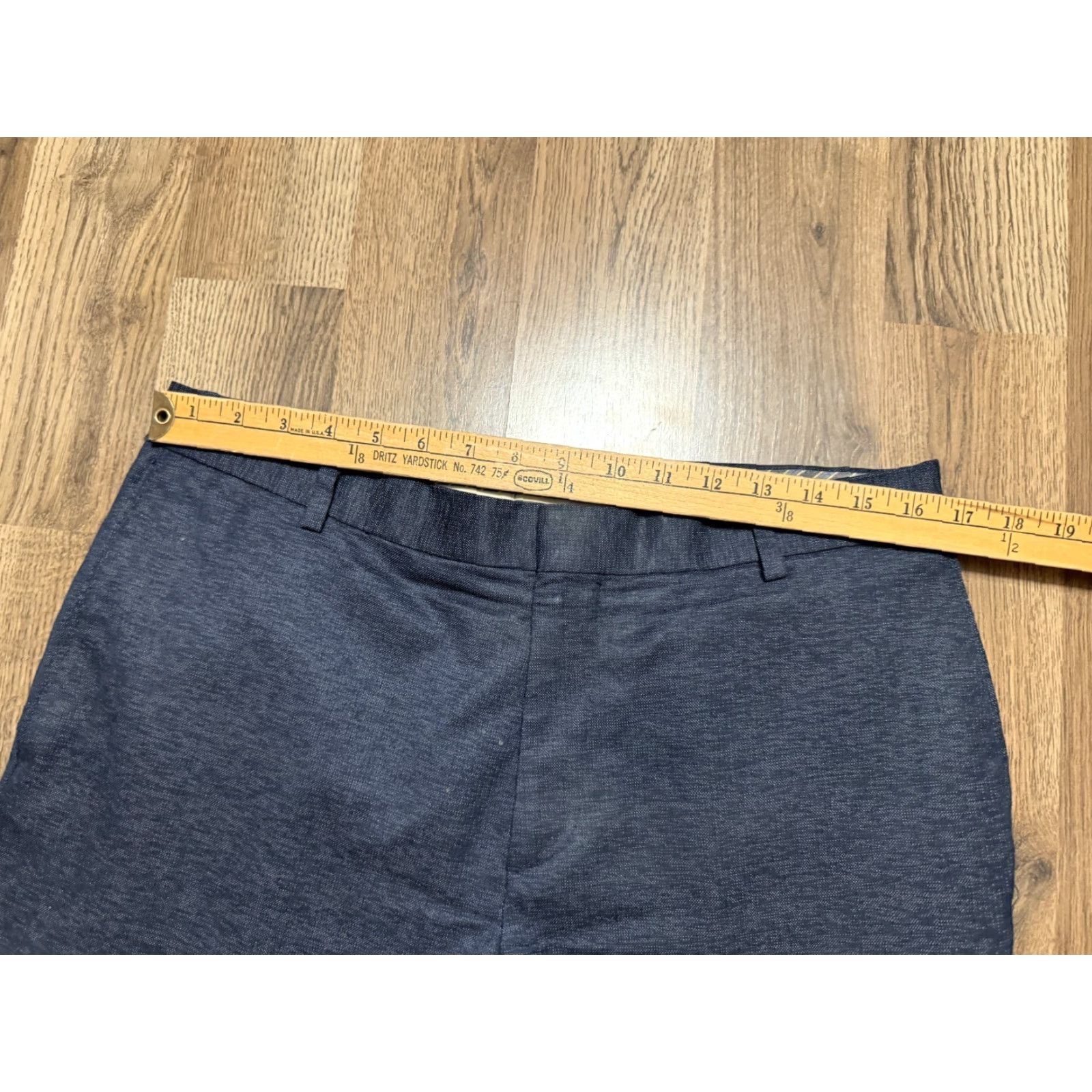 Banana Republic Banana Republic Pants Men's 33x32 Black Dress Pants Slim Fit Flat Front Straight Dressy Casual Preppy Size US 33 - 7 Thumbnail