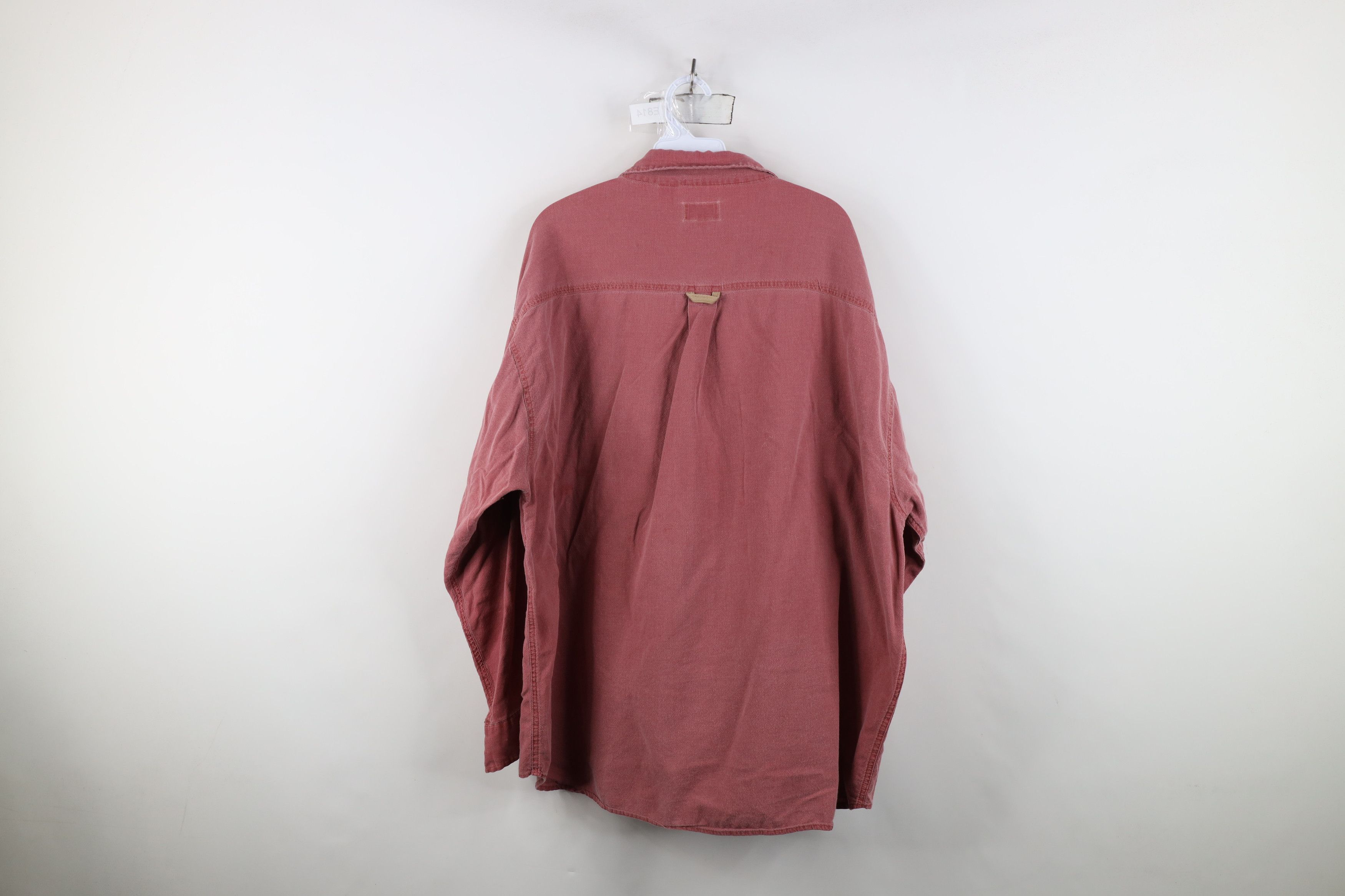 Vintage Vintage 90s Streetwear Baggy Double Pocket Button Shirt Red Size US XXL / EU 58 / 5 - 13 Thumbnail