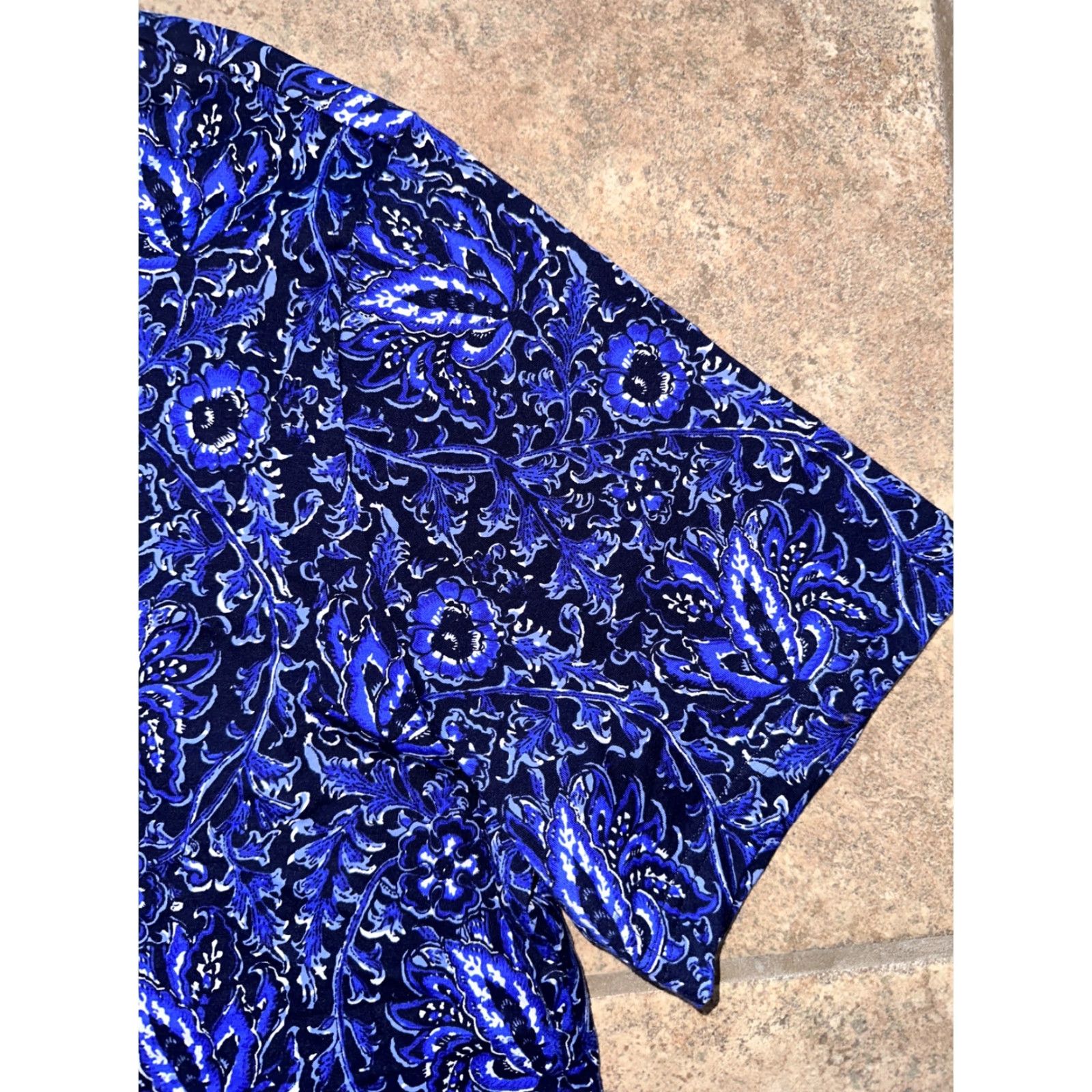Ralph Lauren Polo Golf Ralph Lauren PERU COTTON Paisley Print Polo Shirt Mens L Blue Size US L / EU 52-54 / 3 - 4 Thumbnail
