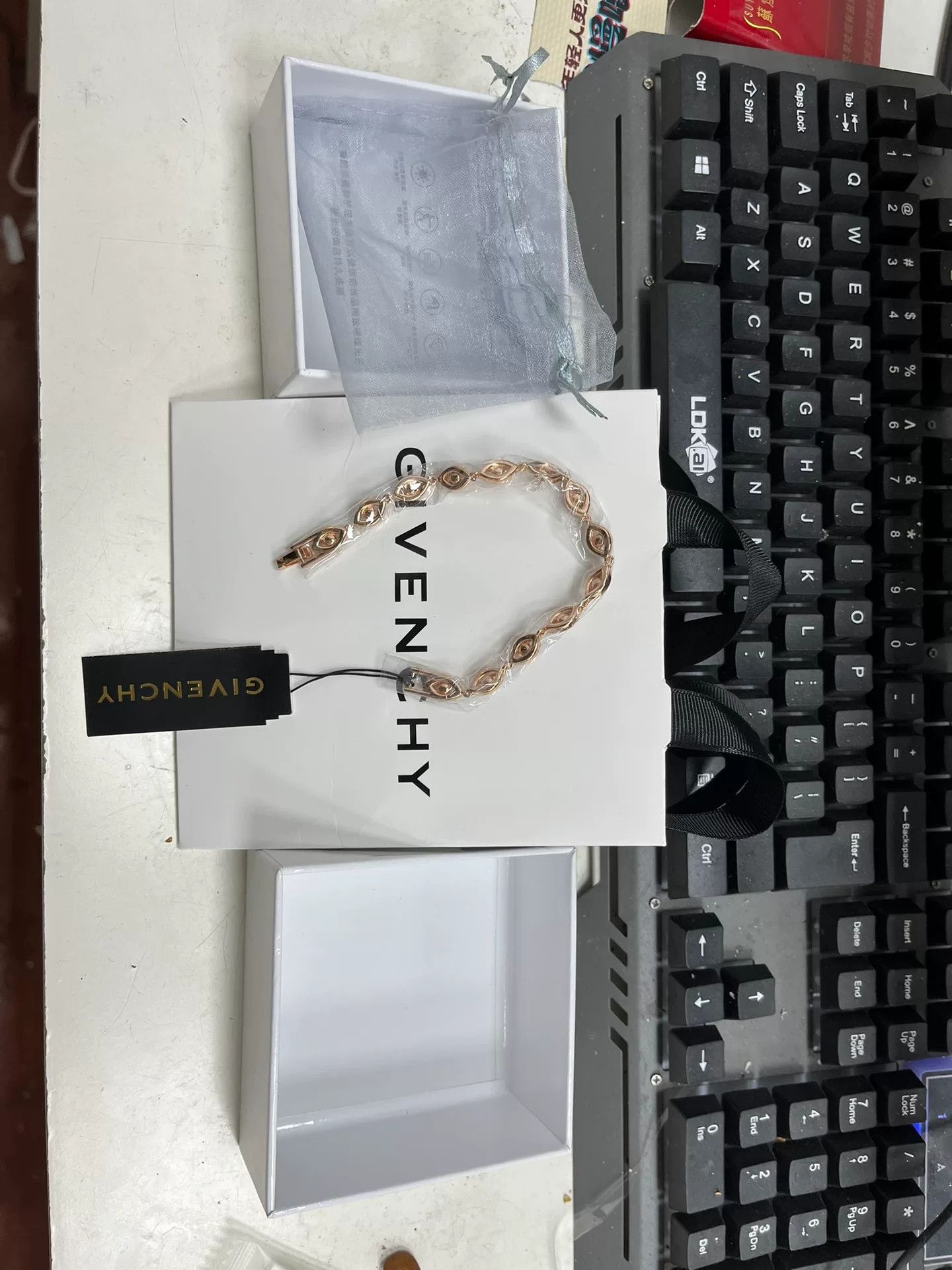 Givenchy Givenchy Hollow Bracelet Size ONE SIZE - 1 Thumbnail