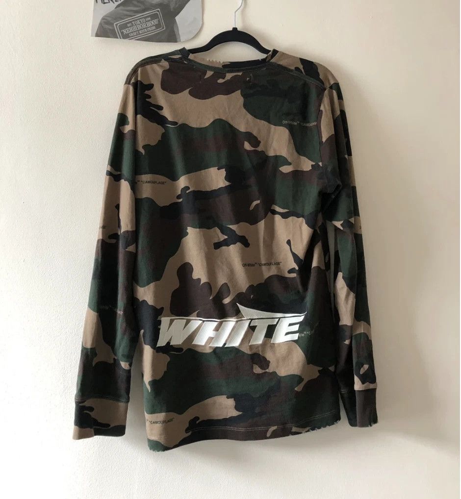 Off-White camouflage long sleeves T-shirt "BUSINESS CASUAL" TEE camo Size US XS / EU 42 / 0 - 3 Thumbnail