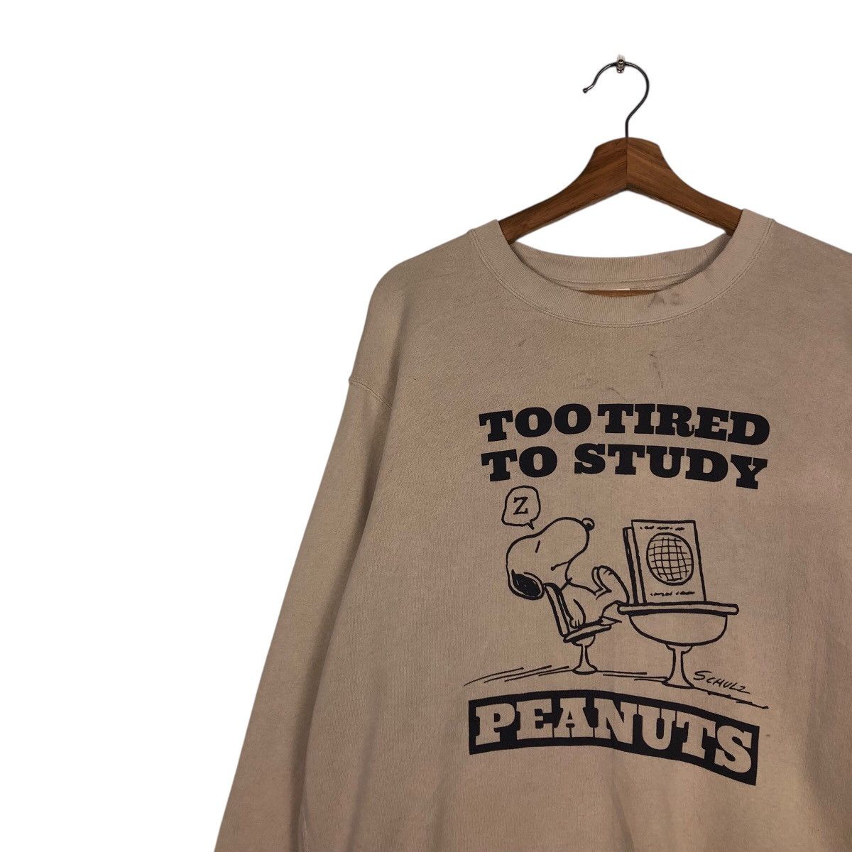 Cartoon Network × Japanese Brand 📌Vintage Sweatshirt Peanuts Big Logo Over Print Size US L / EU 52-54 / 3 - 9 Thumbnail