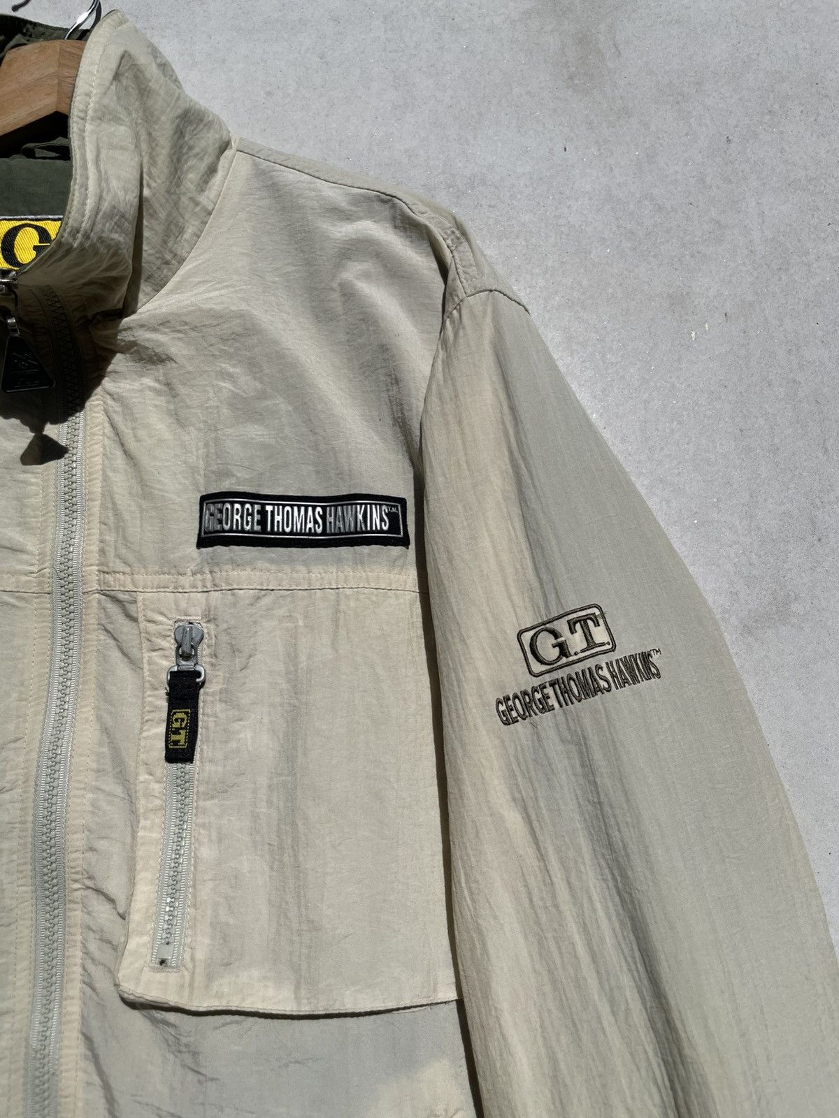 Vintage 🔥Accept Binding🔥 George Thomas Hawkins Windbreaker jacket Size US M / EU 48-50 / 2 - 6 Thumbnail