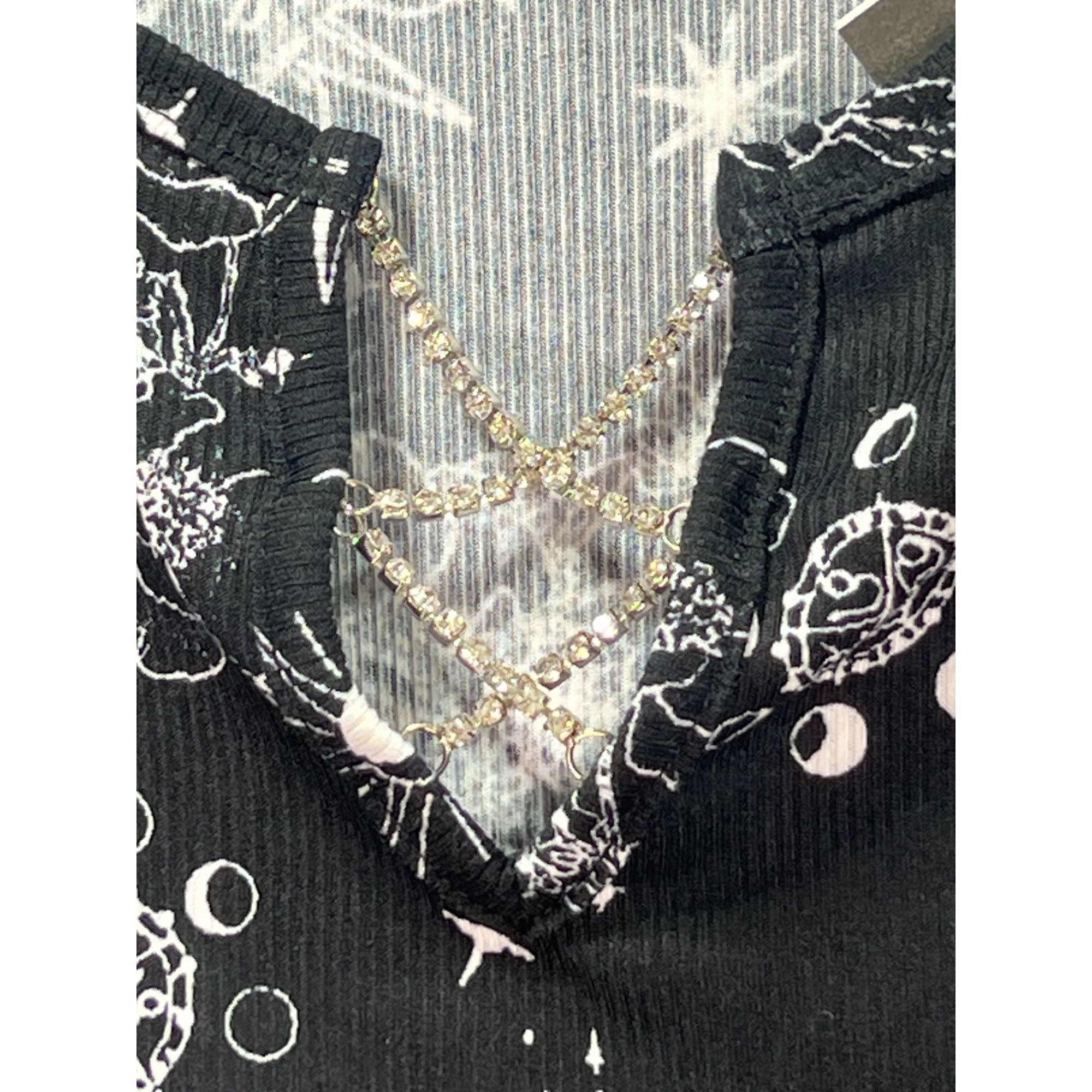rue21 Rue 21 - Women's Long Sleeve Pullover Blouse - Black - Mediu Size M / US 6-8 / IT 42-44 - 12 Thumbnail
