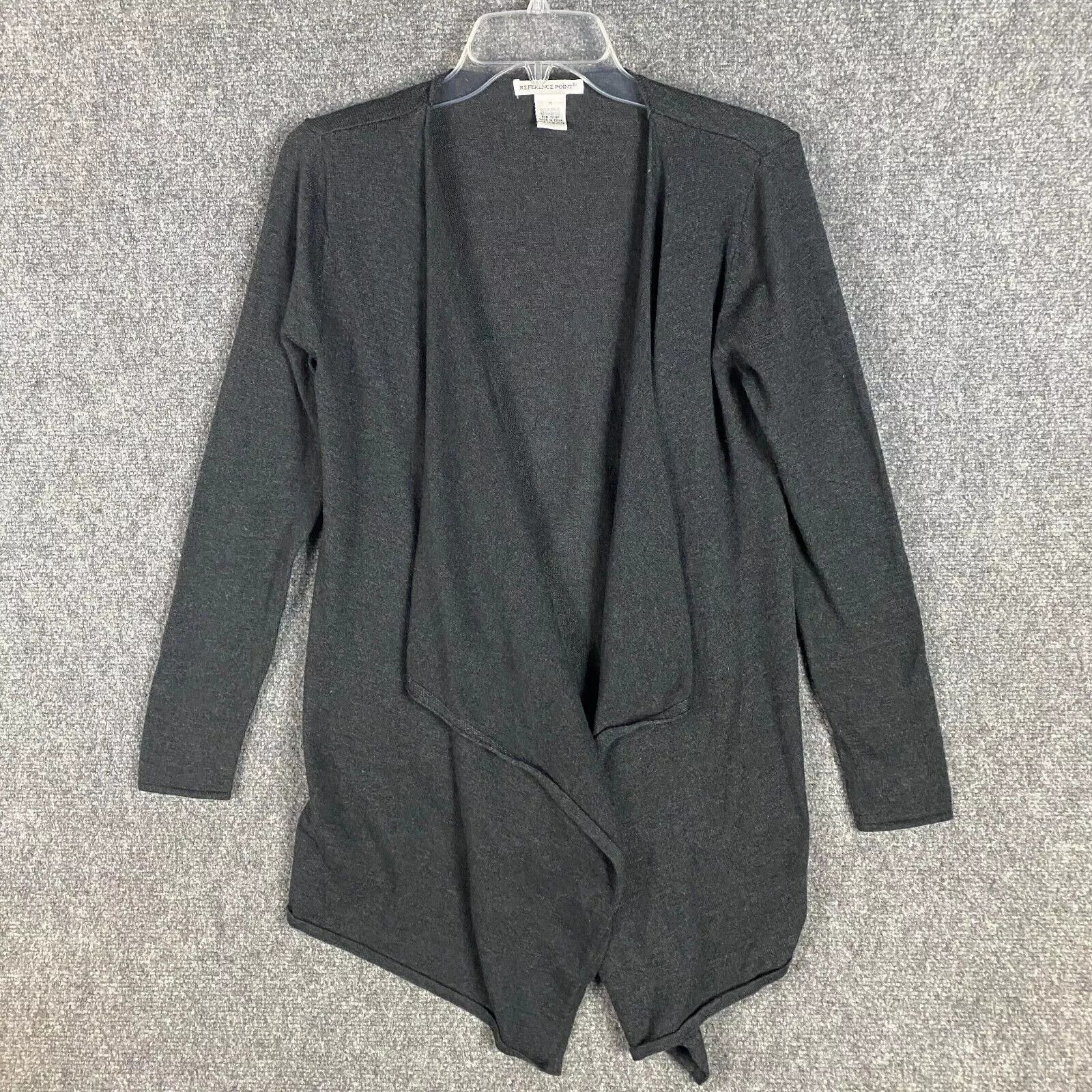 Other Reference Point Cardigan Women's Medium Knit Gray Acrylic M Size M / US 6-8 / IT 42-44 - 1 Thumbnail