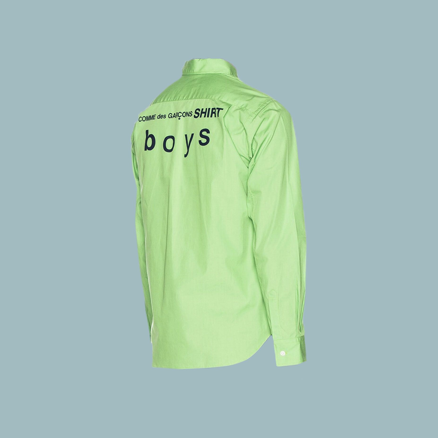 Comme des Garcons SHIRT *BNWT* COMME des GARÇONS SHIRT BOYS Green Logo Button Shirt Size US L / EU 52-54 / 3 - 1 Thumbnail