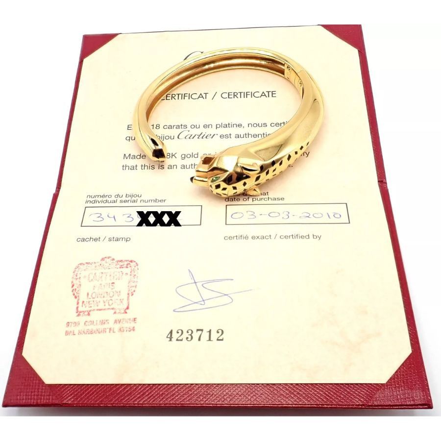 Cartier Cartier Panther Panthere 18k Yellow Gold Cuff Bracelet Size ONE SIZE - 5 Thumbnail