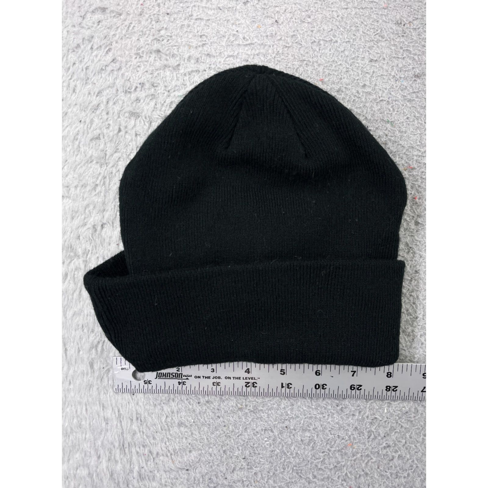 Vintage Level 1 Productions Beanie Hats Adult One Size Black Acrylic Knit Beanie Style Embroidered Ski Film Production Filmmaker Cinema Mens Size ONE SIZE - 3 Thumbnail