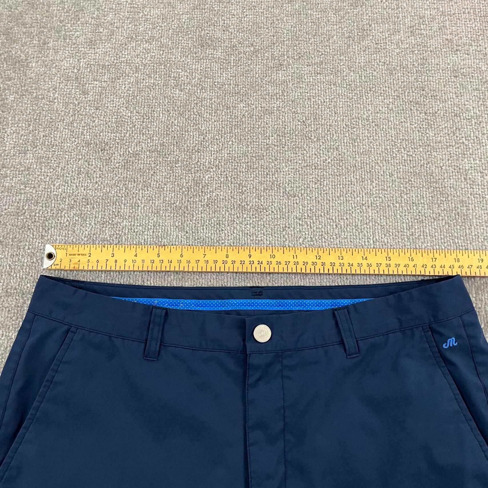 Bonobos Bonobos Pants Mens 36 x 34 Slim Navy Blue Maide Golf Chino Performance 5-Pocket Size US 36 / EU 52 - 4 Thumbnail