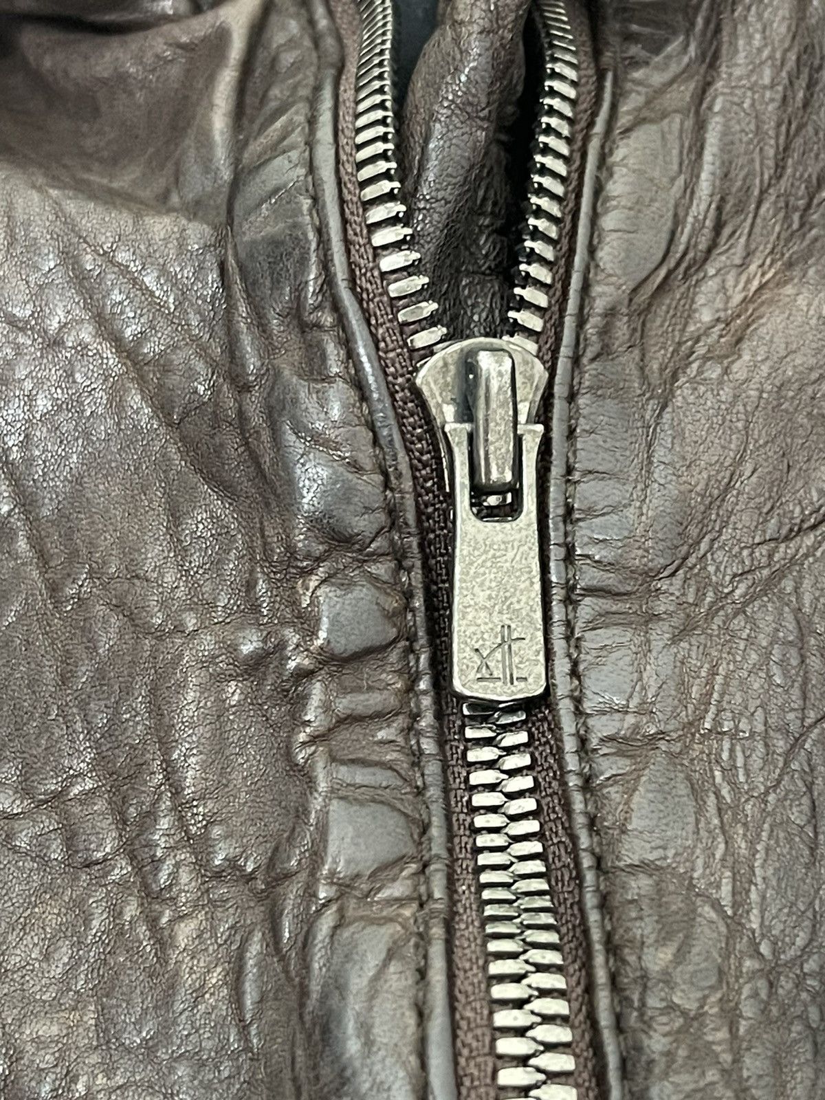 Leather Full Grain Leather Luva Tram Bikers Jacket Slim 6🟩7 Size US S / EU 44-46 / 1 - 17 Thumbnail