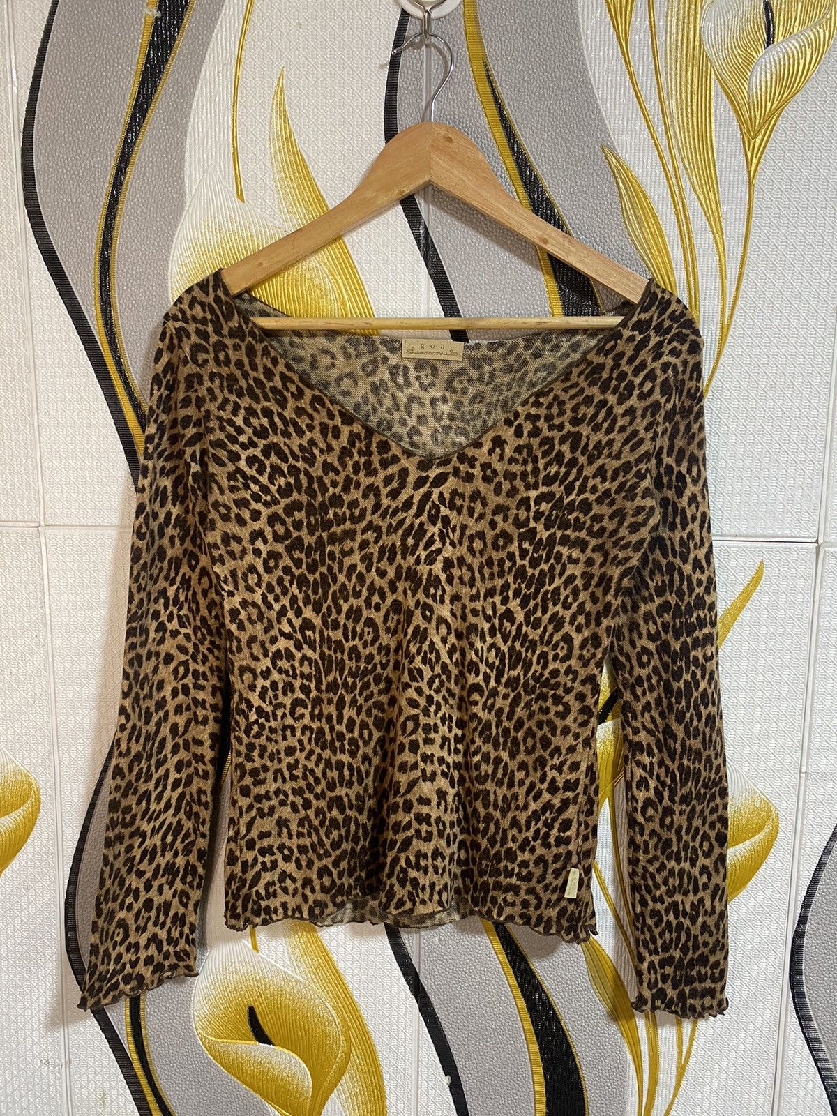 GOA Vintage GOA Leopard Long Sleeve Shirt Size S / US 4 / IT 40 - 1 Thumbnail