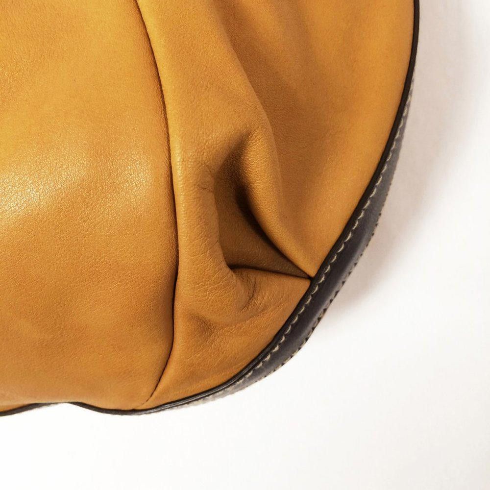 Salvatore Ferragamo Salvatore Ferrgamo Whip Stitched Tan Leather Satchel Size ONE SIZE - 10 Thumbnail