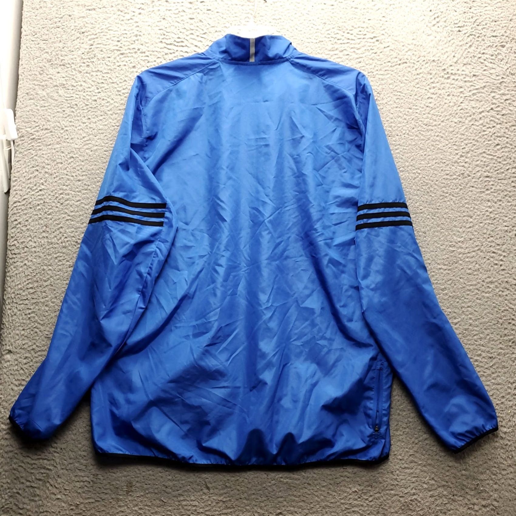 Adidas Adidas Response Packable Windbreaker Jacket Mens XL Blue Lightweight Full Zip Size US XL / EU 56 / 4 - 2 Thumbnail
