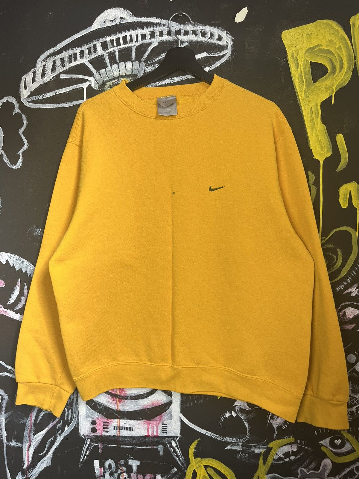 Nike × Vintage Vintage 90s Nike Logo USA Sweatshirt Style Size US M / EU 48-50 / 2 - 1 Thumbnail