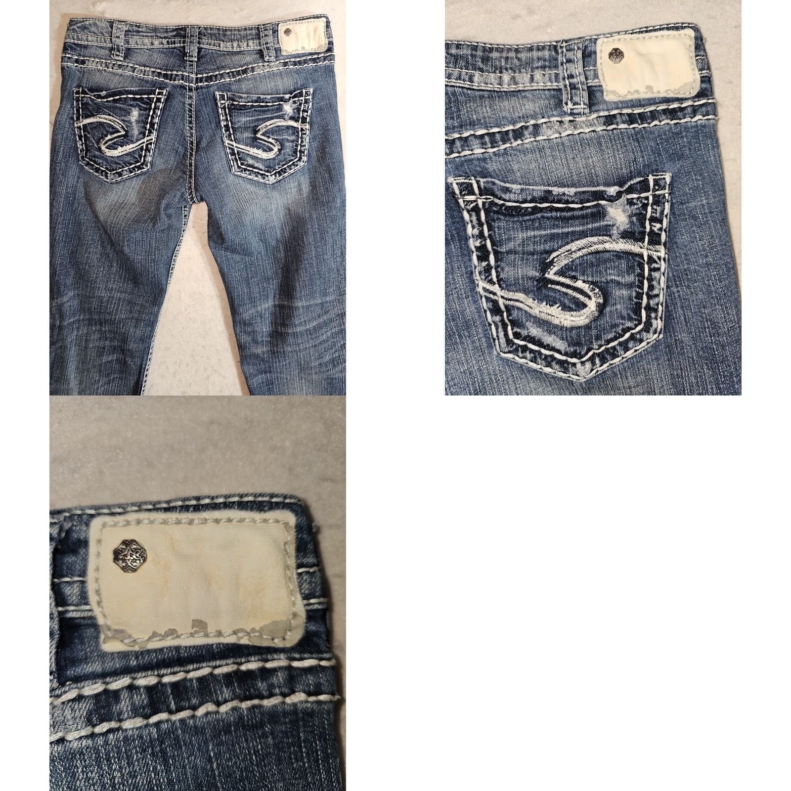 Silver Jeans Co. Silver Jeans Signature Aiko Crop Jeans Women's Sz 30x25 Blue Denim Medium Wash Size 30" / US 8 / IT 44 - 8 Thumbnail