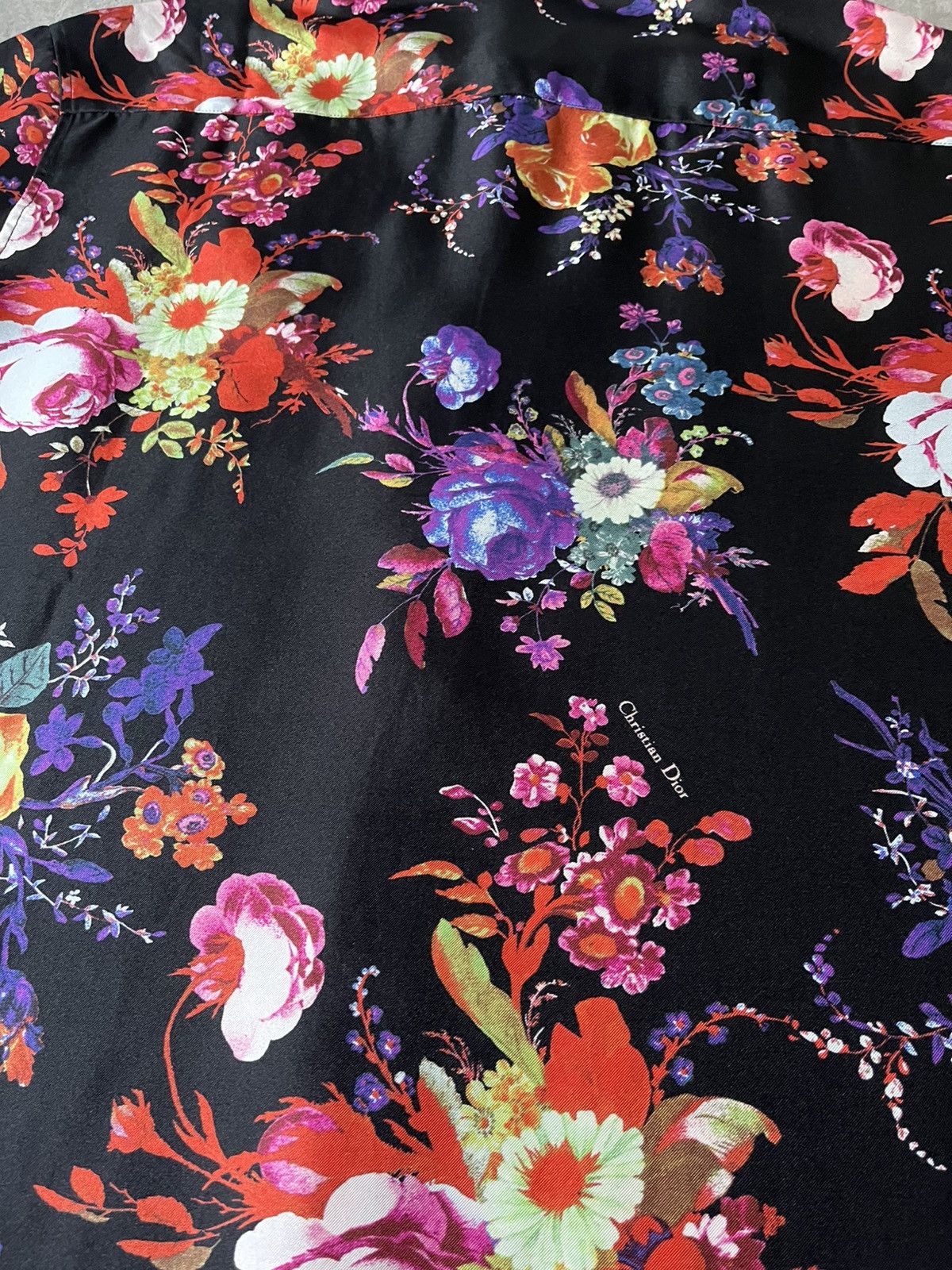 Dior × Kaws Dior x Kaws S/S 2019 silk shirt Bouquet De Fleurs print Size US M / EU 48-50 / 2 - 10 Thumbnail