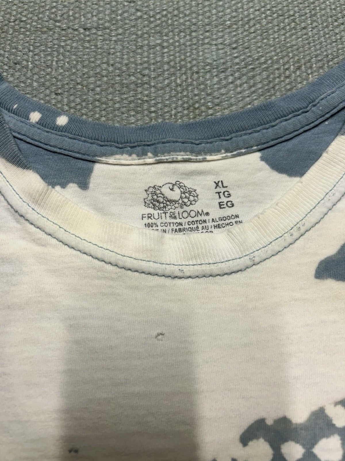 Fruit Of The Loom Fruit of loom pocket t shirt blank bleach tie dye cotton XL Size US XL / EU 56 / 4 - 6 Thumbnail