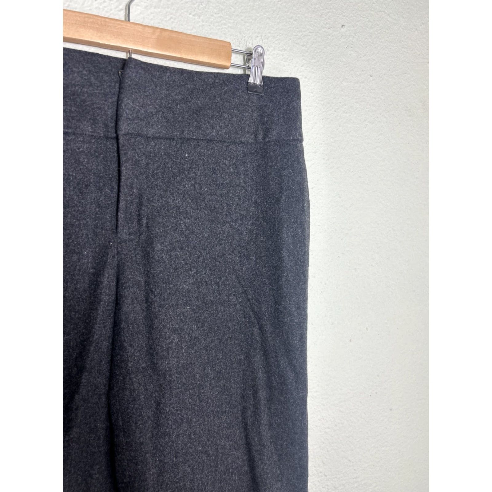 Banana Republic Banana Republic Pants Dress Gray Wool Wide-Leg 10 Womens 32x33 Size 32" / US 10 / IT 46 - 5 Thumbnail