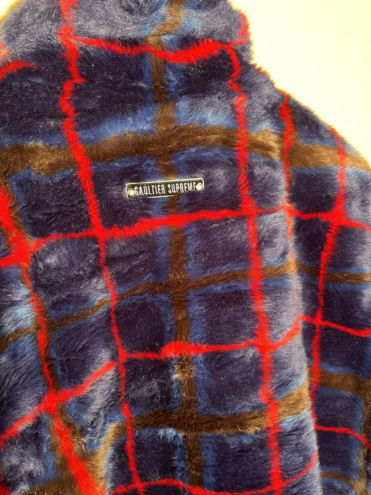 Supreme SUPREME Jean Paul Gaultier Double Breasted Plaid Fur Coat Size US L / EU 52-54 / 3 - 5 Thumbnail