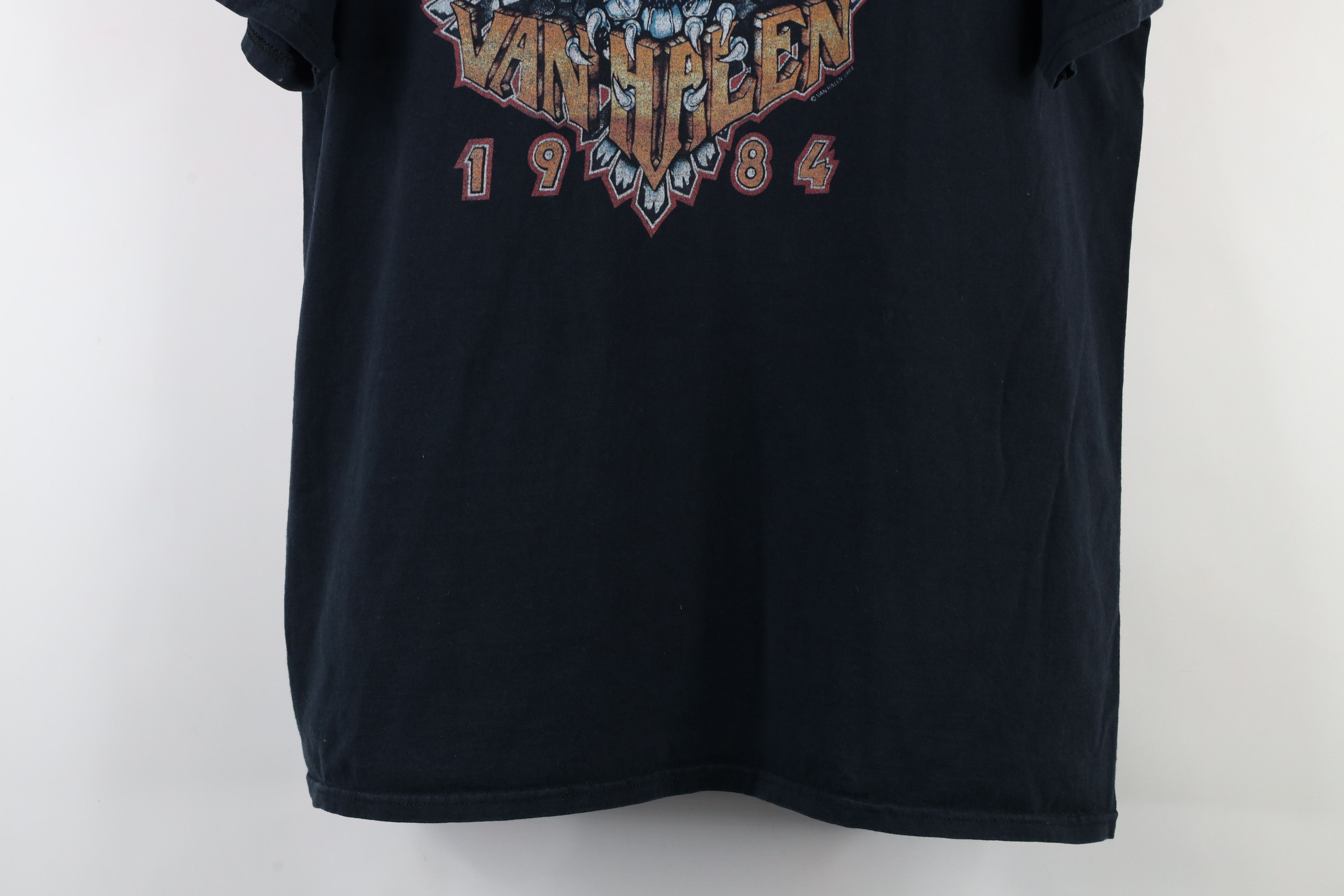 Vintage Vintage 80s 1984 Tour of the World Van Halen Band T-Shirt Size US XL / EU 56 / 4 - 3 Thumbnail