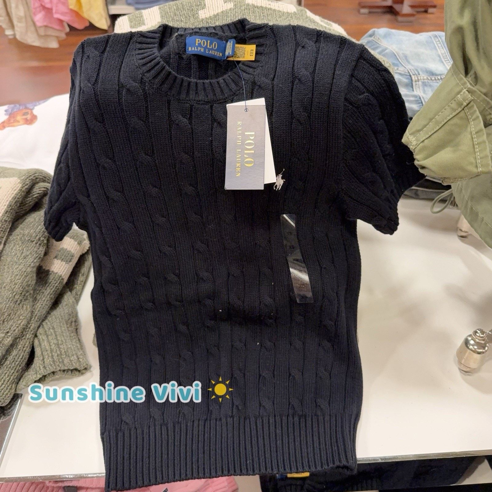Polo Ralph Lauren NWT Polo Ralph Lauren Woman Cotton Short-Sleeve Sweater M Size M / US 6-8 / IT 42-44 - 6 Thumbnail