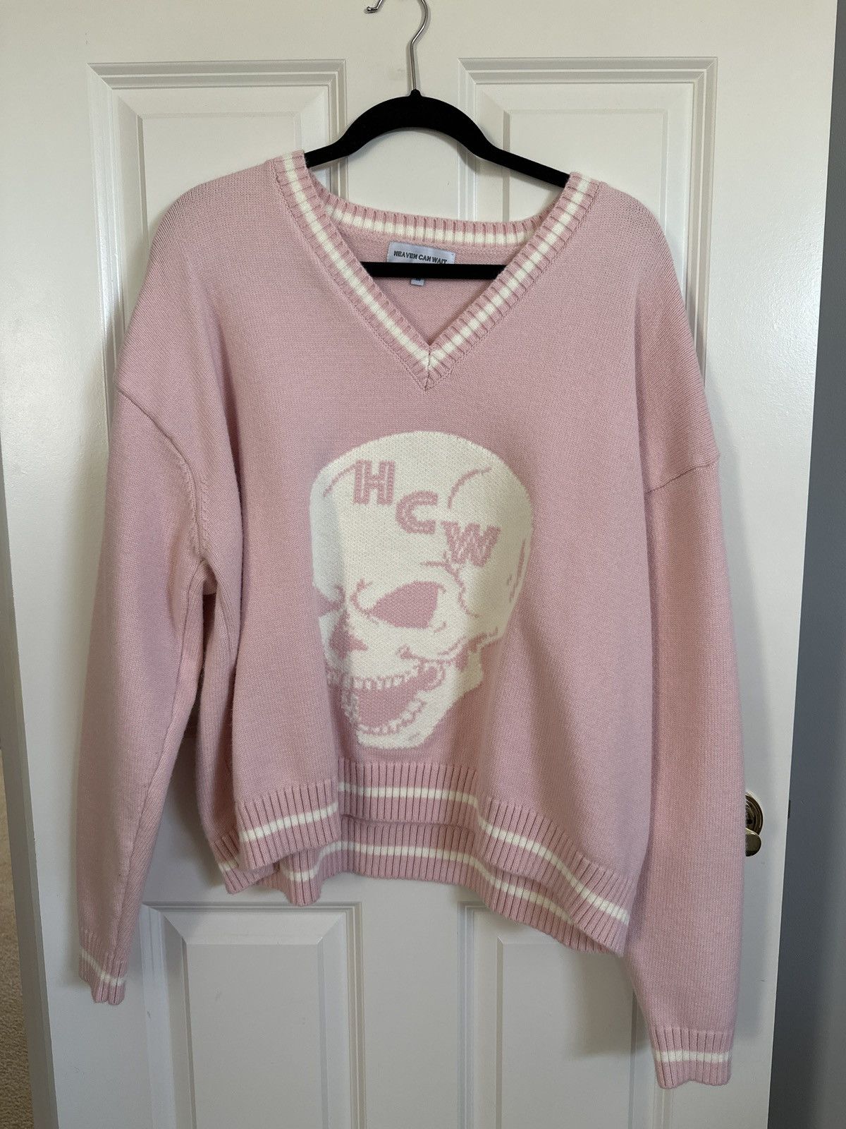 Heaven Can Wait Pink Skyfall Sweater