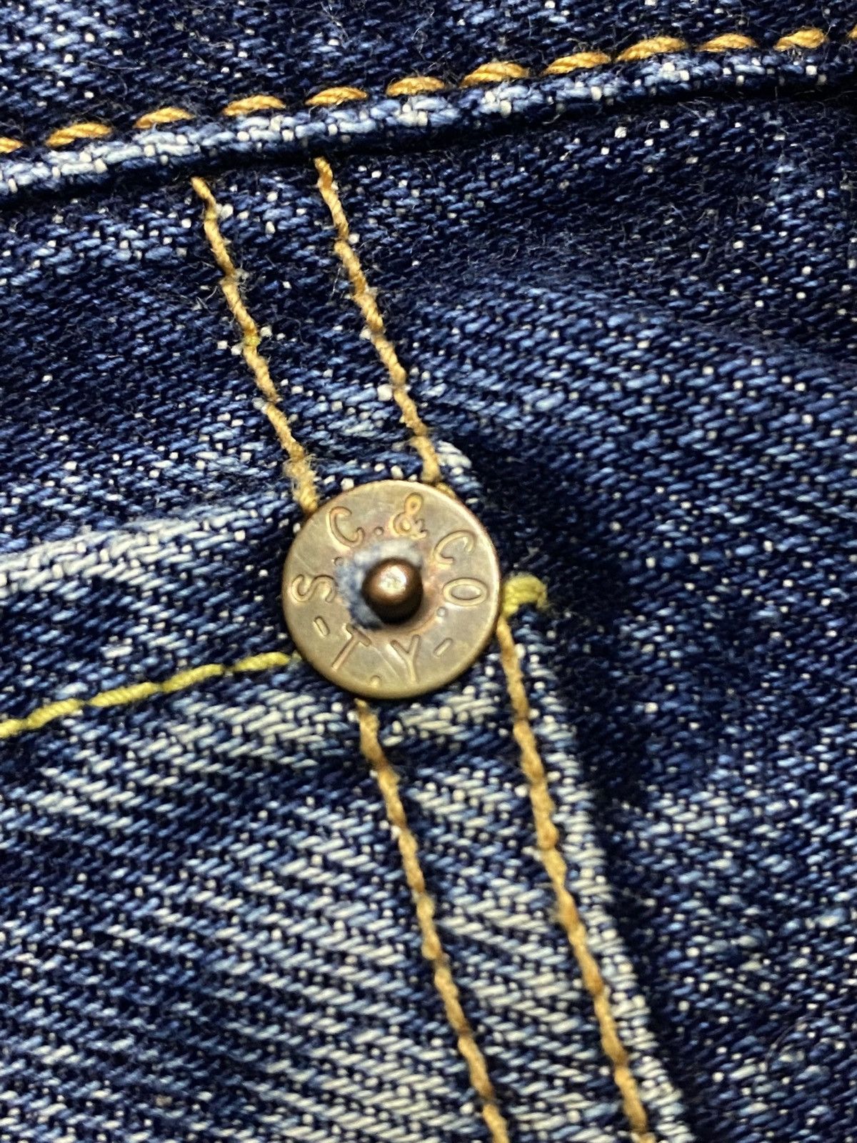 Sugar Cane Sugar Cane & Co Star Jeans Rare Japanese Selvedge Denim Size US 32 / EU 48 - 14 Thumbnail