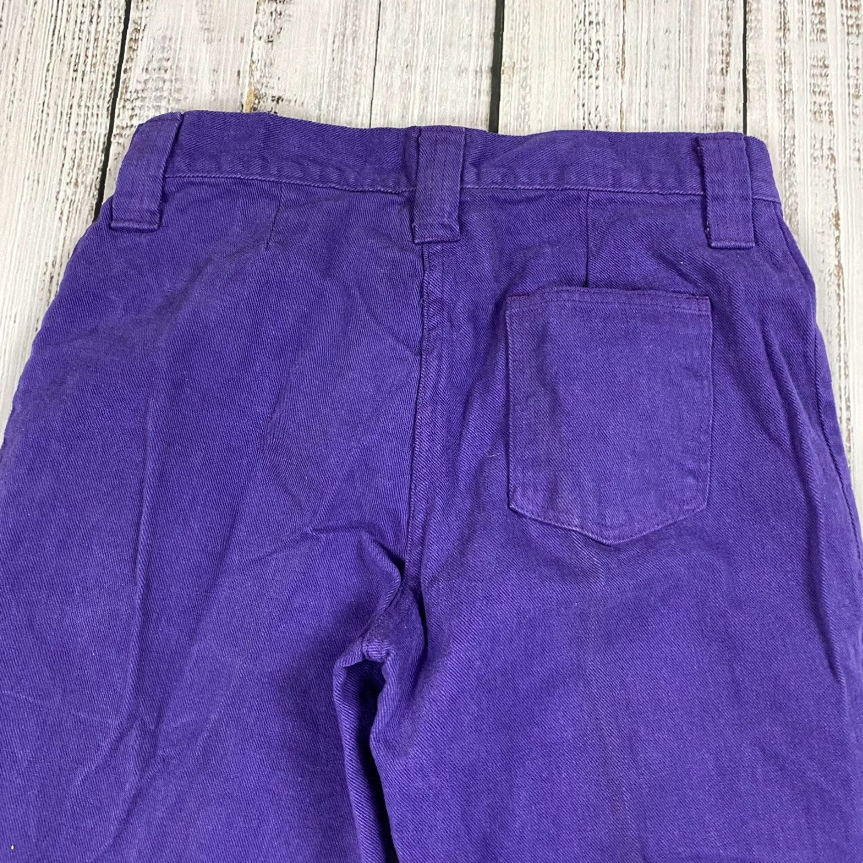 Bell Vintage 1970s H.I.S Womens Purple Flared Bell Bottom Disco Pants 30x32 Retro Hippy Clubwear Size 30" / US 8 / IT 44 - 7 Thumbnail
