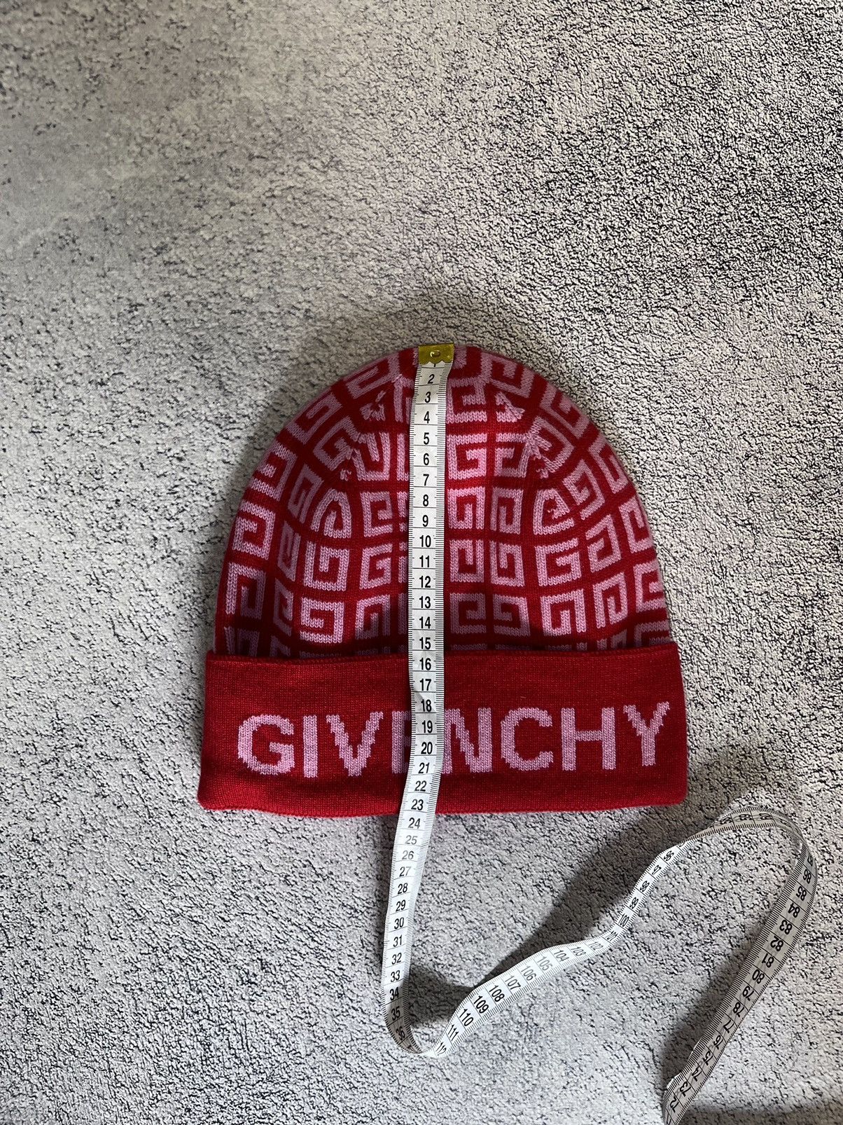Givenchy Givenchy 4G Logo Beanie Red Wool Cashmere Hat Made in Italy Size ONE SIZE - 9 Thumbnail