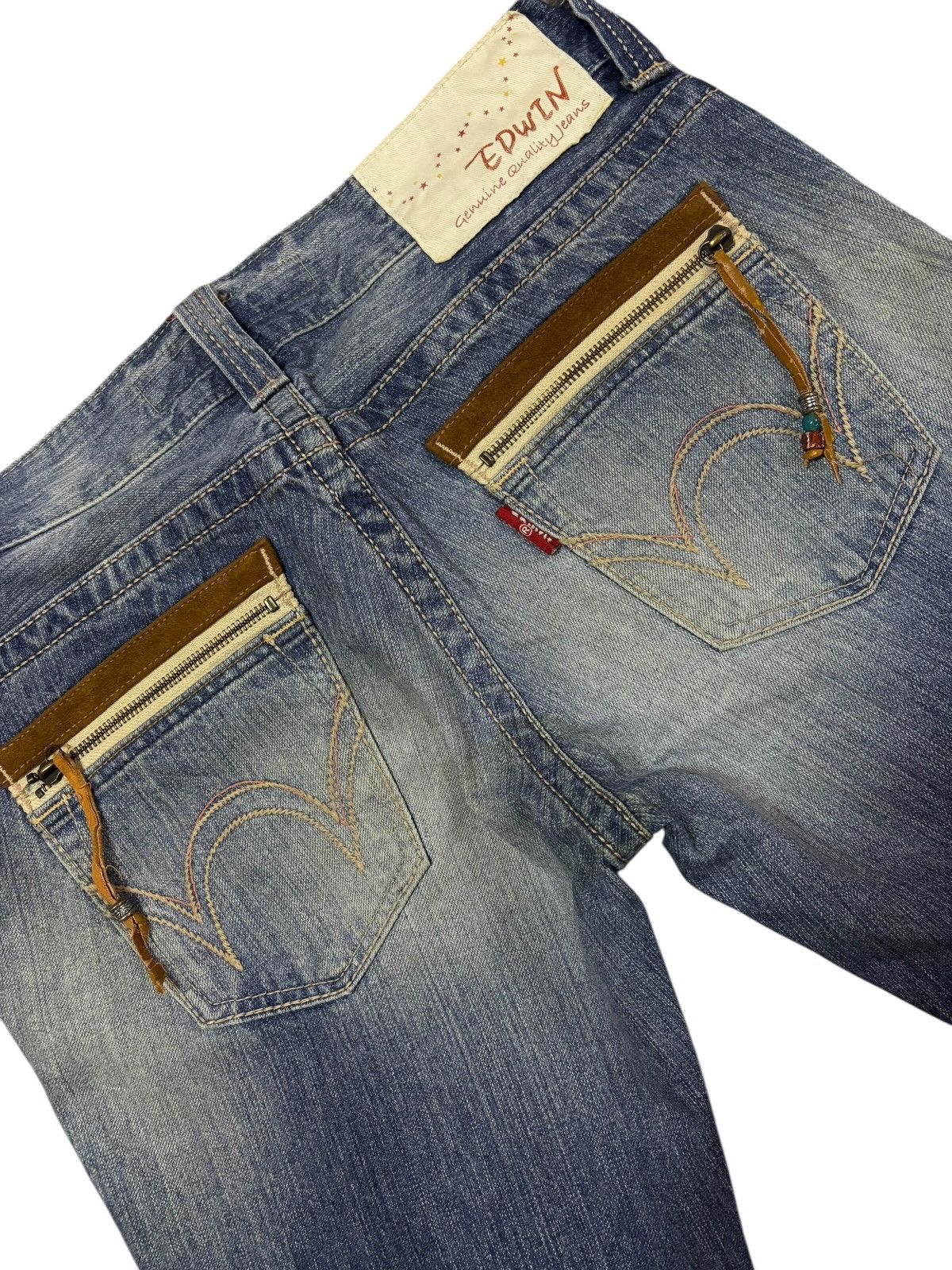 Edwin Vtg Edwin XV Japan Distressed Jeans Size US 32 / EU 48 - 8 Thumbnail