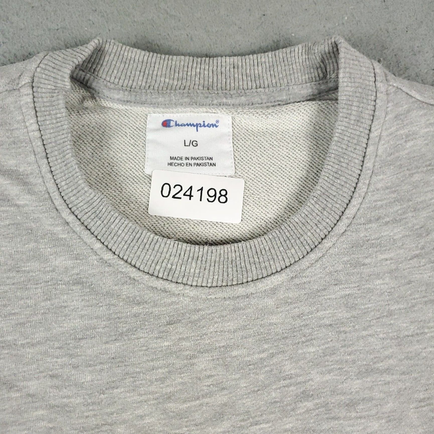 Champion Mens Champion Sweater Large Gray Casual Pullover Long Sleeve Sweatshirt Size US L / EU 52-54 / 3 - 3 Thumbnail
