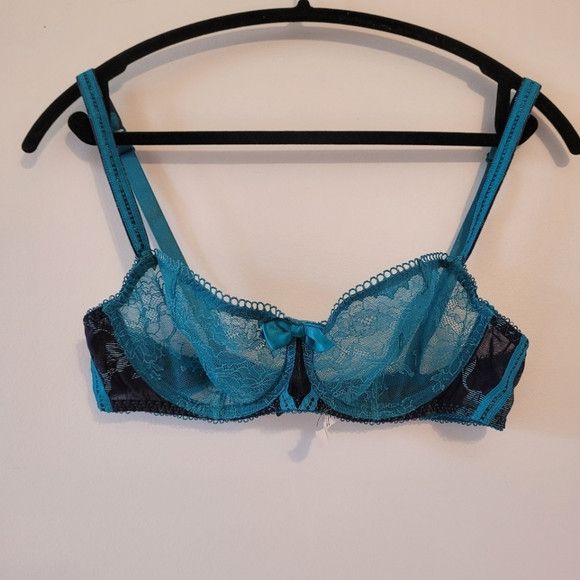 Other Aubade Paris Blue Lace Bra - 36c Size ONE SIZE - 1 Thumbnail