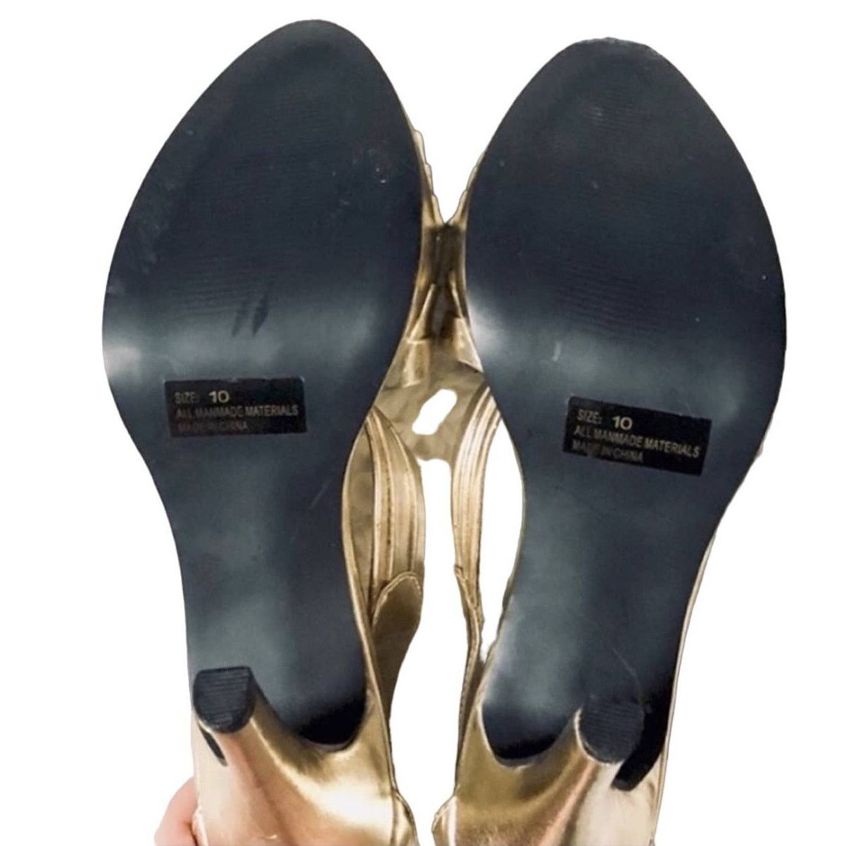 Asos NEW ASOS QUPID Metallic Gold Wrap High Heel Sandals Leather Size US 10 / IT 40 - 4 Thumbnail