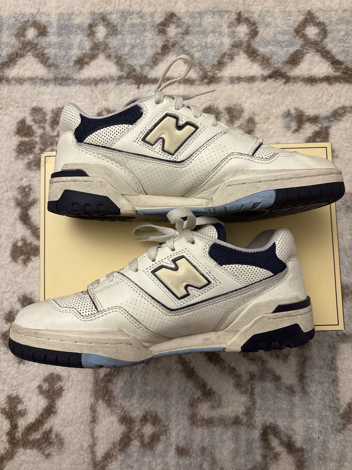 New Balance Size 8.5 New Balance Rich Paul x 550 White Navy OG Box Size US 8.5 / EU 41-42 - 2 Thumbnail