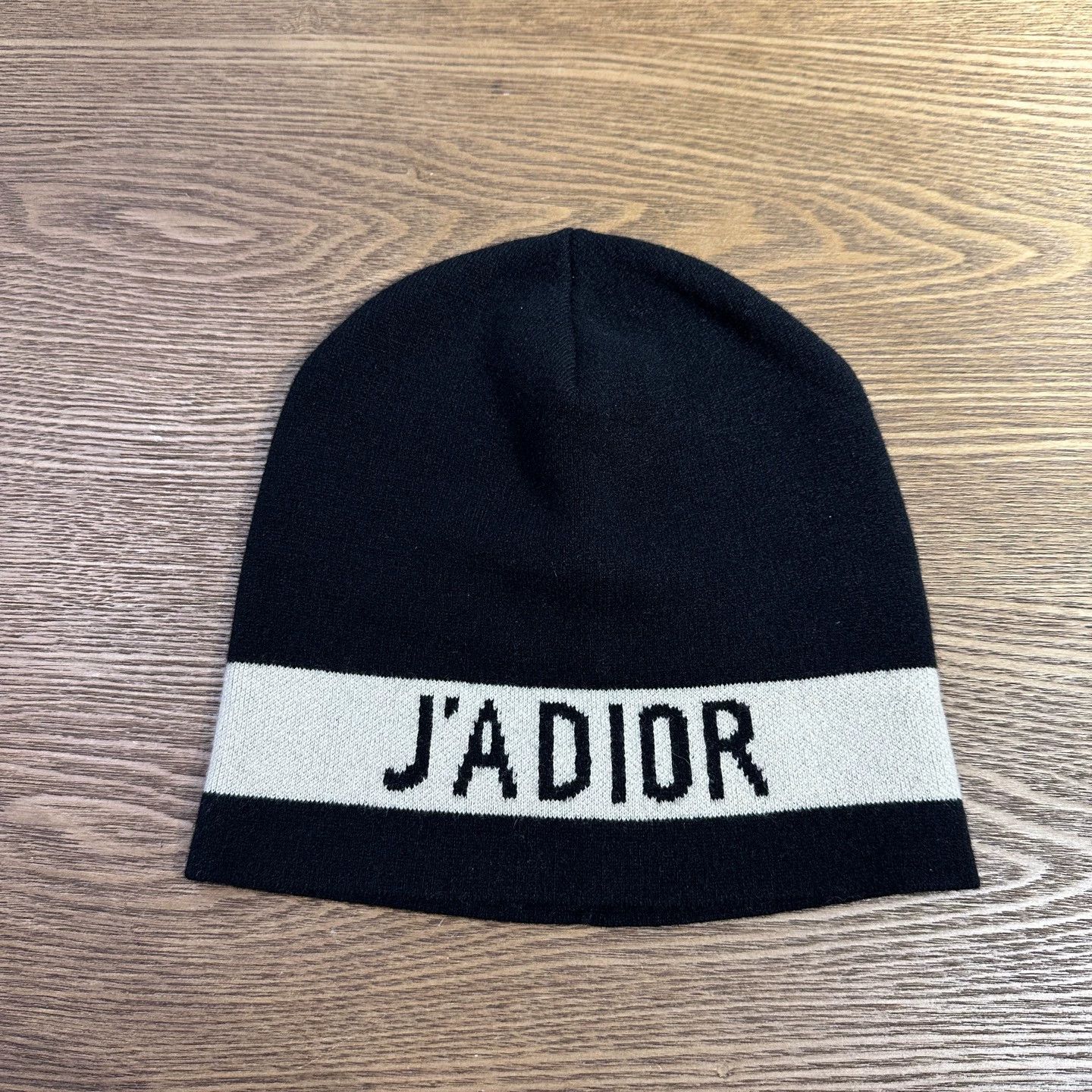 Christian Dior Monsieur Christian Dior may124 slogan letter cashmere beanie U Size ONE SIZE - 1 Thumbnail