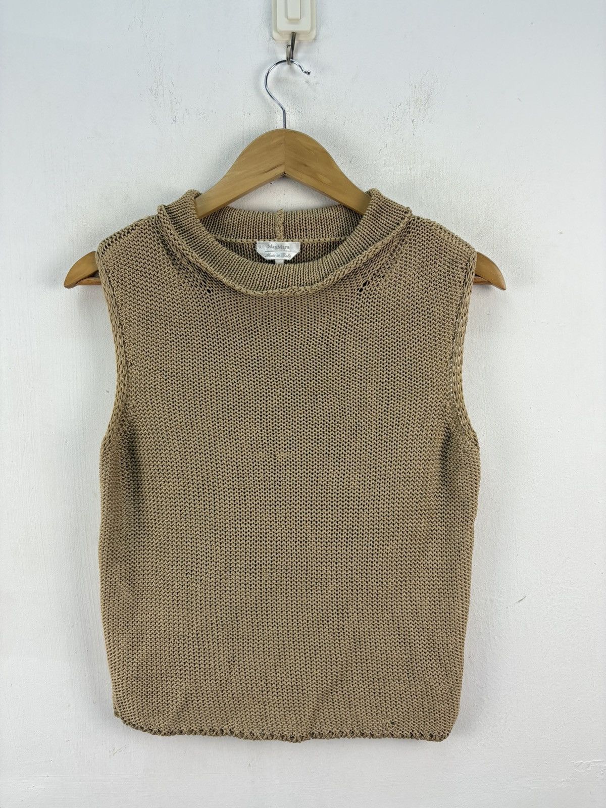 Max Mara Crochet Knitted Turtleneck Sweater size S